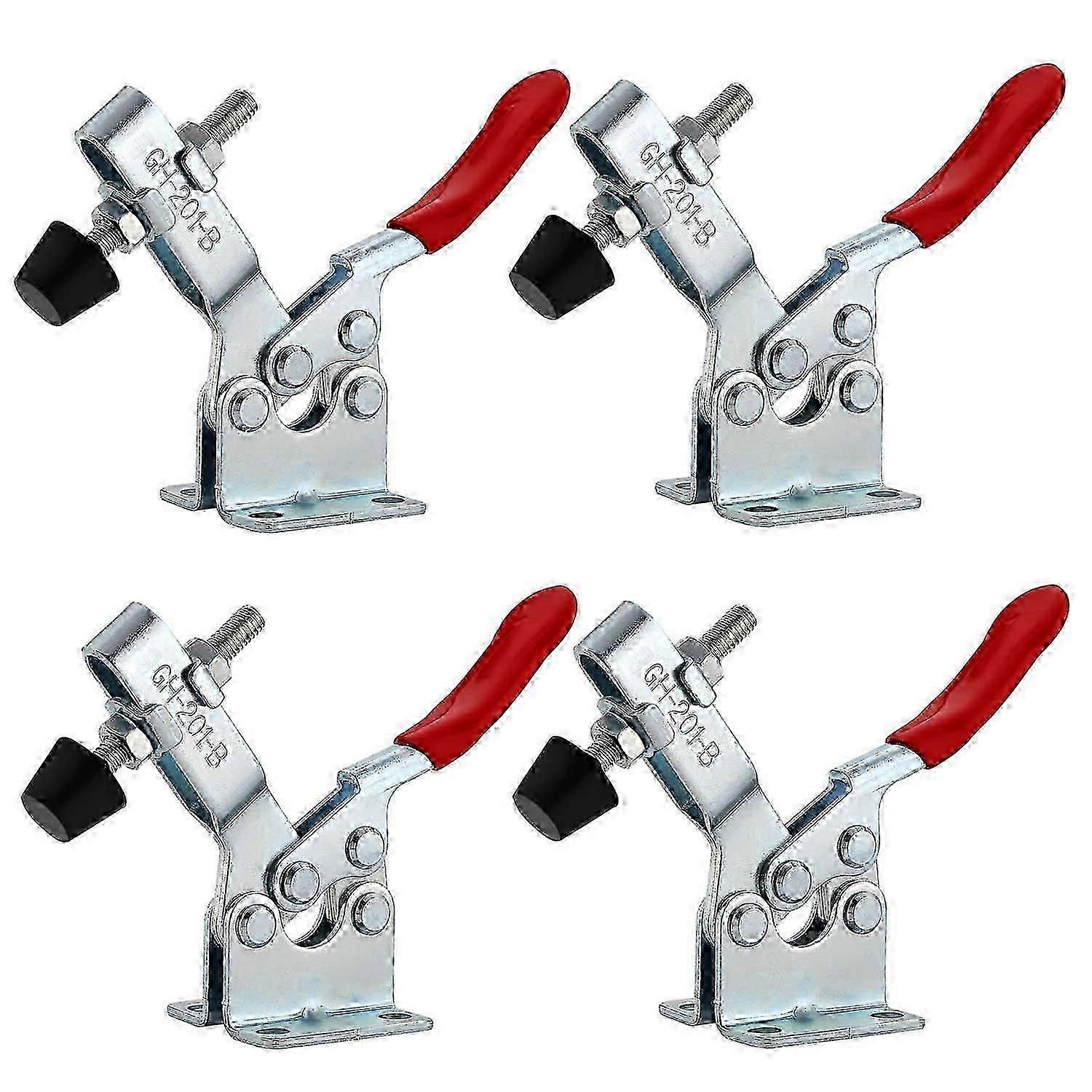 4pcs GH-201-B Horizontal Toggle Clamp Quick Release Lever Clamp for Woodworking