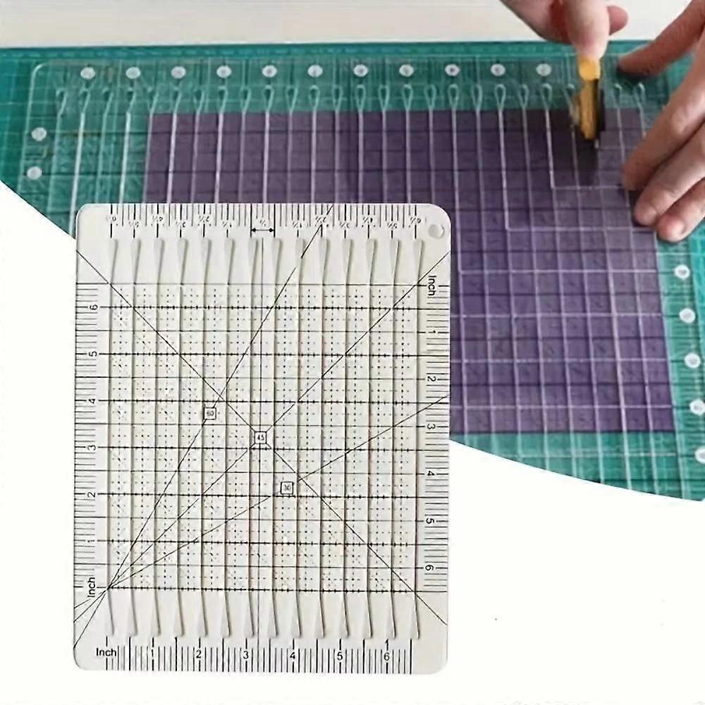 5 in 1 Quilting Ruler, Acrylic Quilting Template