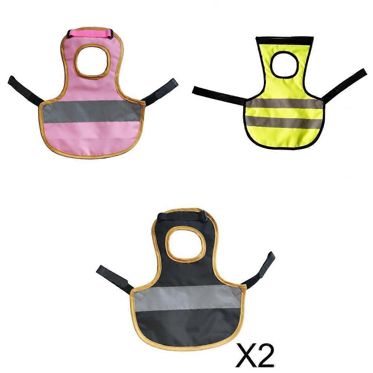 4x Pet Reflective Vest Chicken Hen Saddle for Chicken