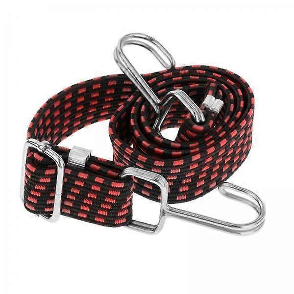 6xHeavy Duty Elastic BUNGEE CORD Travel Luggage Strap with Hooks Red 0.5m