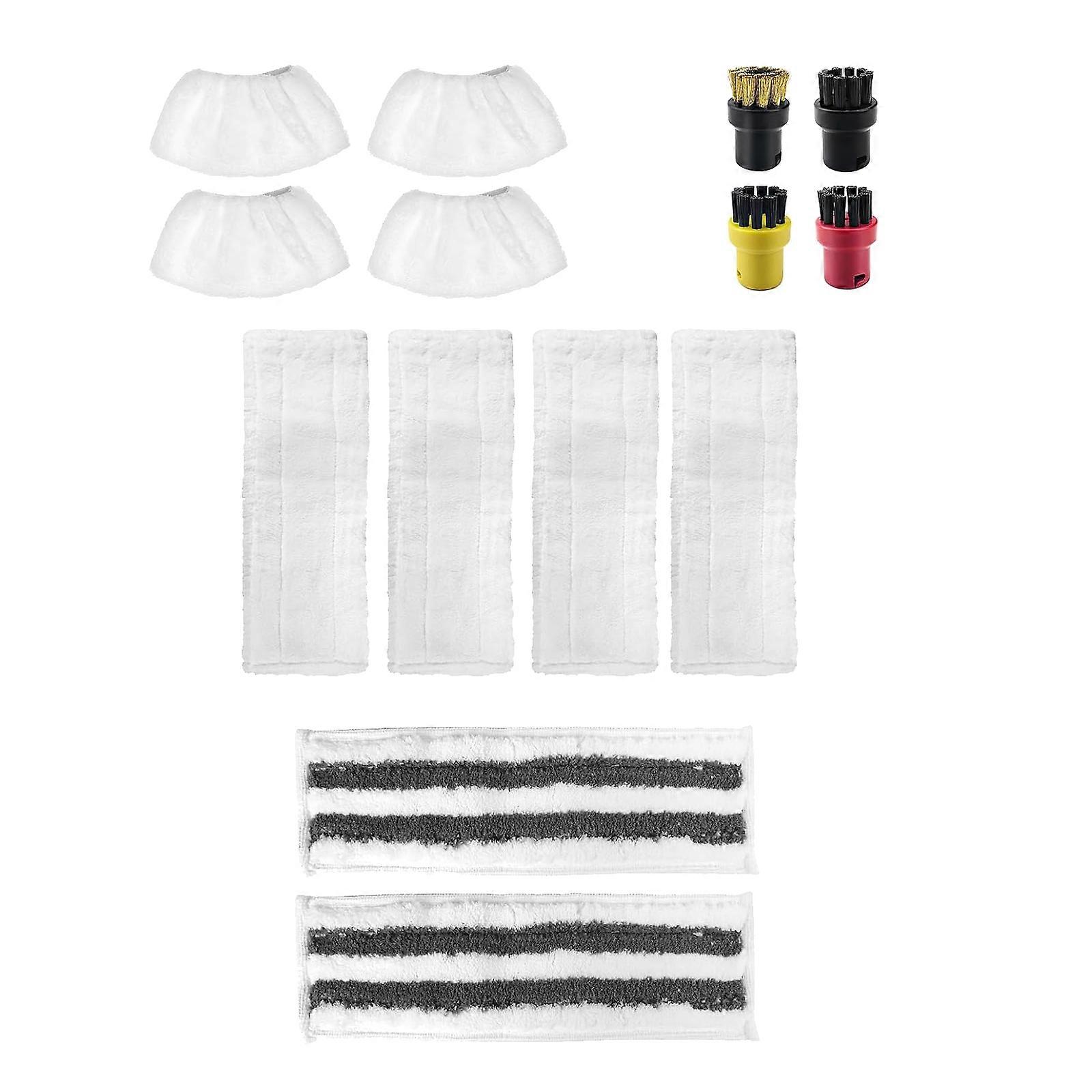 Make Cleaning Effortless for SC1 SC5 SC7 Steam Cleaner Microfibre Cloth Set and Floor Nozzle Round Brushes Accessories