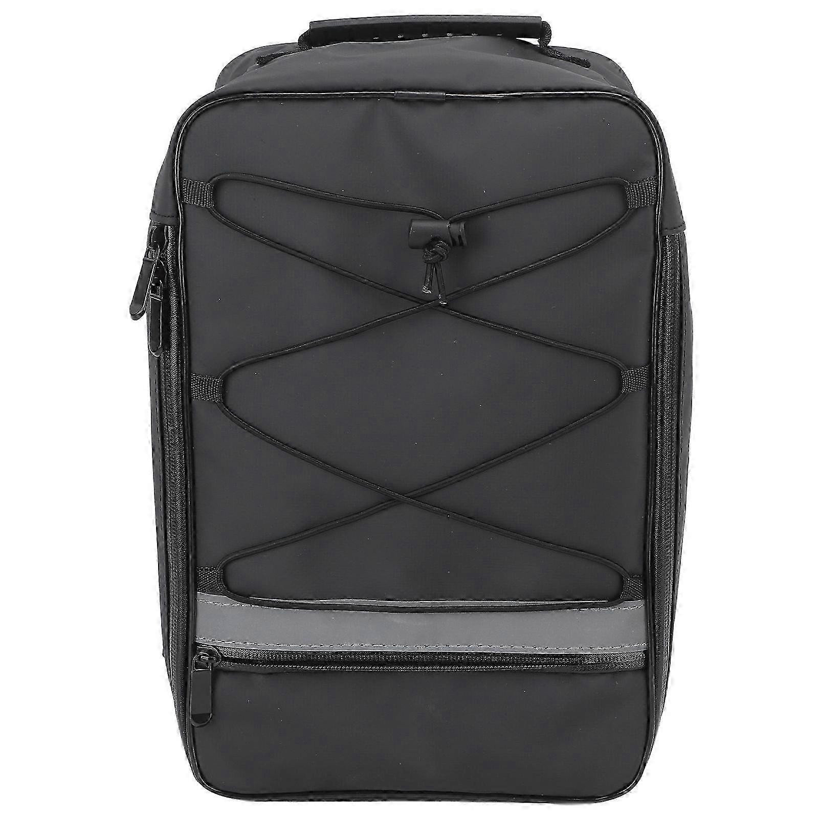 15L Su Geçirmez Arka Bisiklet Raf Çantası - Dış Mekan İçin Siyah Bisiklet Bagaj Taşıyıcı