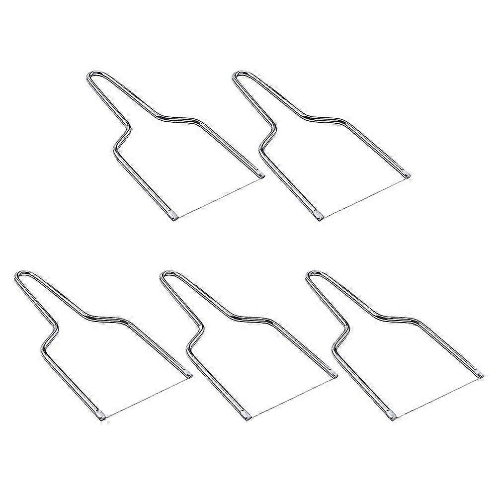 5 Pcs Handheld Cheese Butter Grater Slicer Cutter - Silver