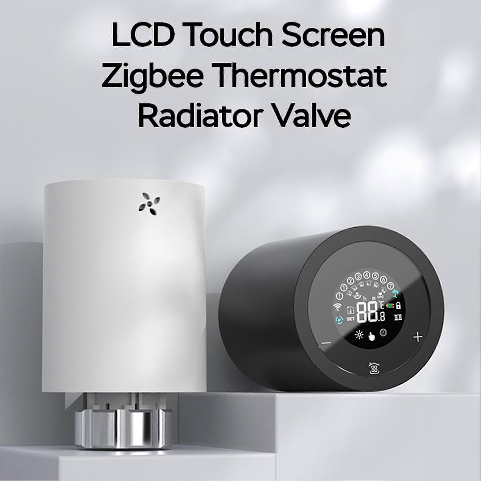 Thermostatic Radiator Valve Smart Radiator Valve Intelligent Thermostat Valve Supporting Mobile App Control Radiator Controller for Zigbee