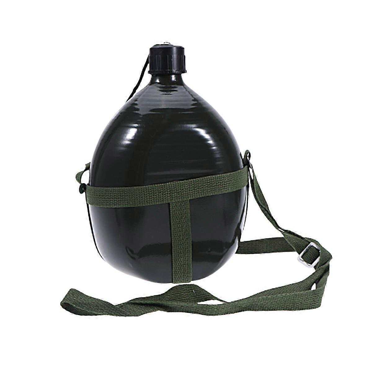 Durable Lightweight Camping Kettle with Shoulder Strap – Green Design for Hiking and Outdoor Use