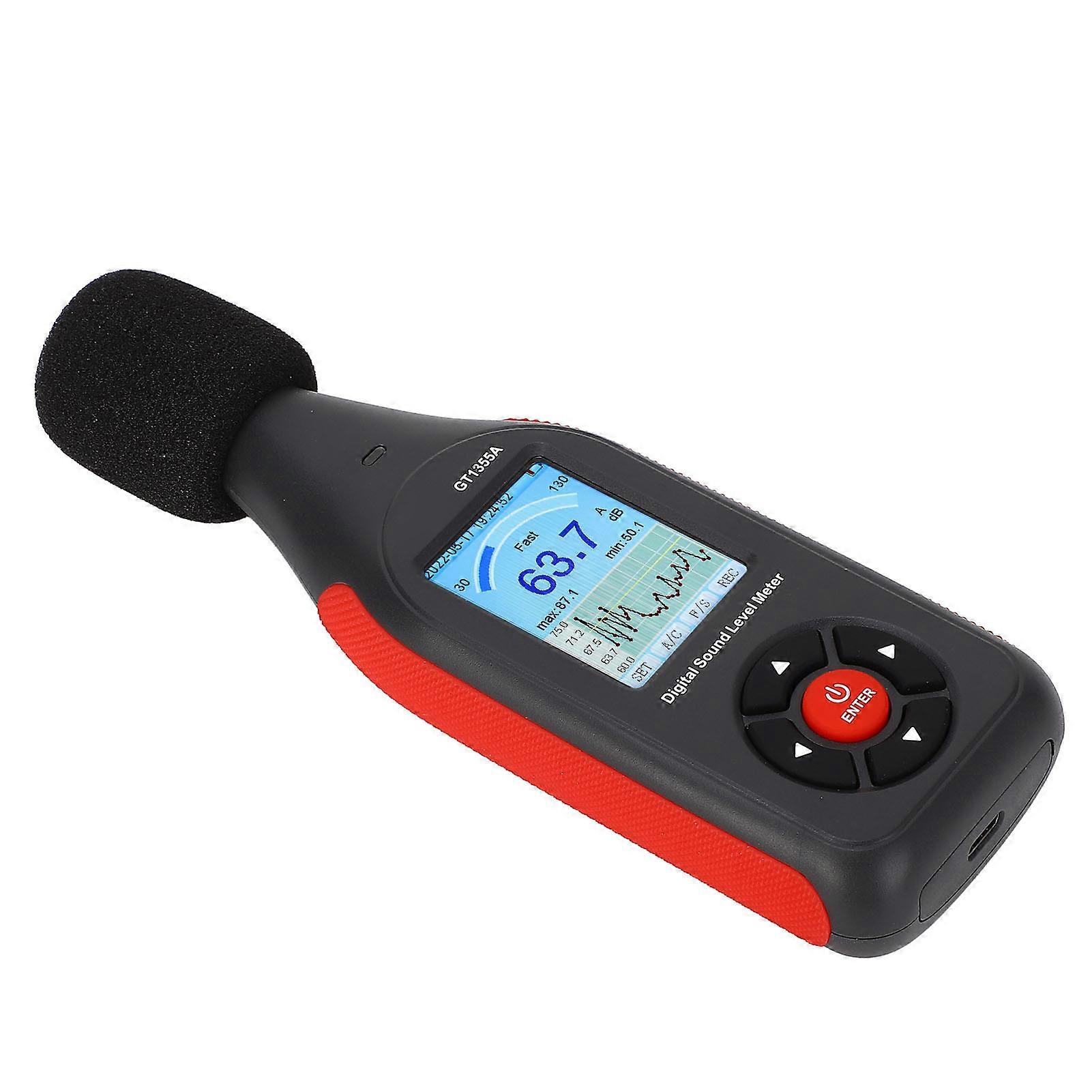 Sound Level Meter High Accuracy LCD Display Portable Noise Meter Decibel Reader for Individuals Families Enterprises