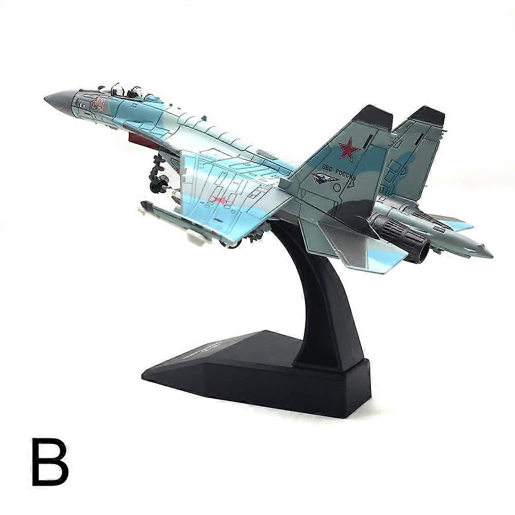 SU-35 Fighter Jet Model 1 100 Scale Alloy Military Aircraft Display Collectible with Rotating Wheels for Adults
