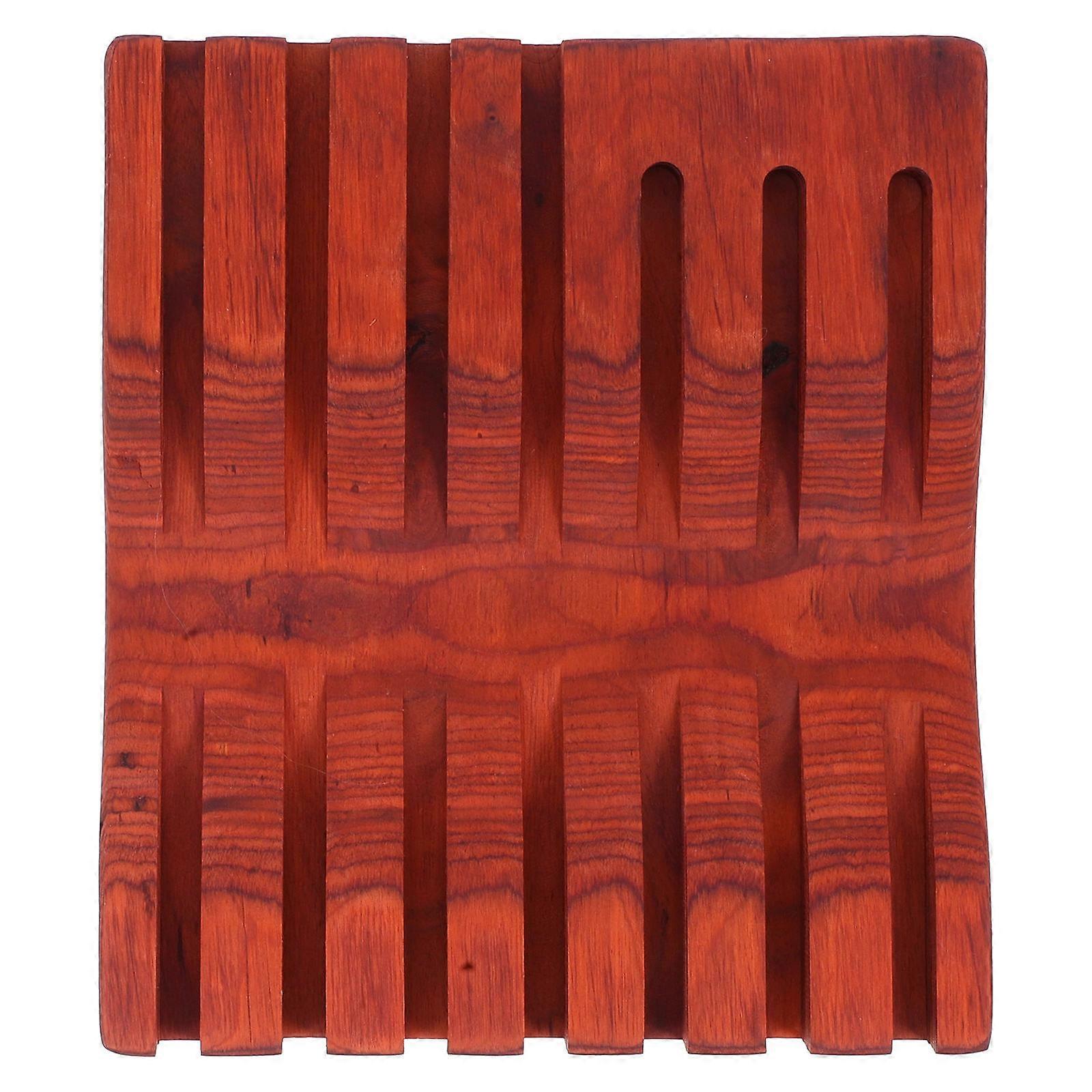 1Pc Wooden Scissors Shelf Salon Supplies Hairdressing Tools Storage Box