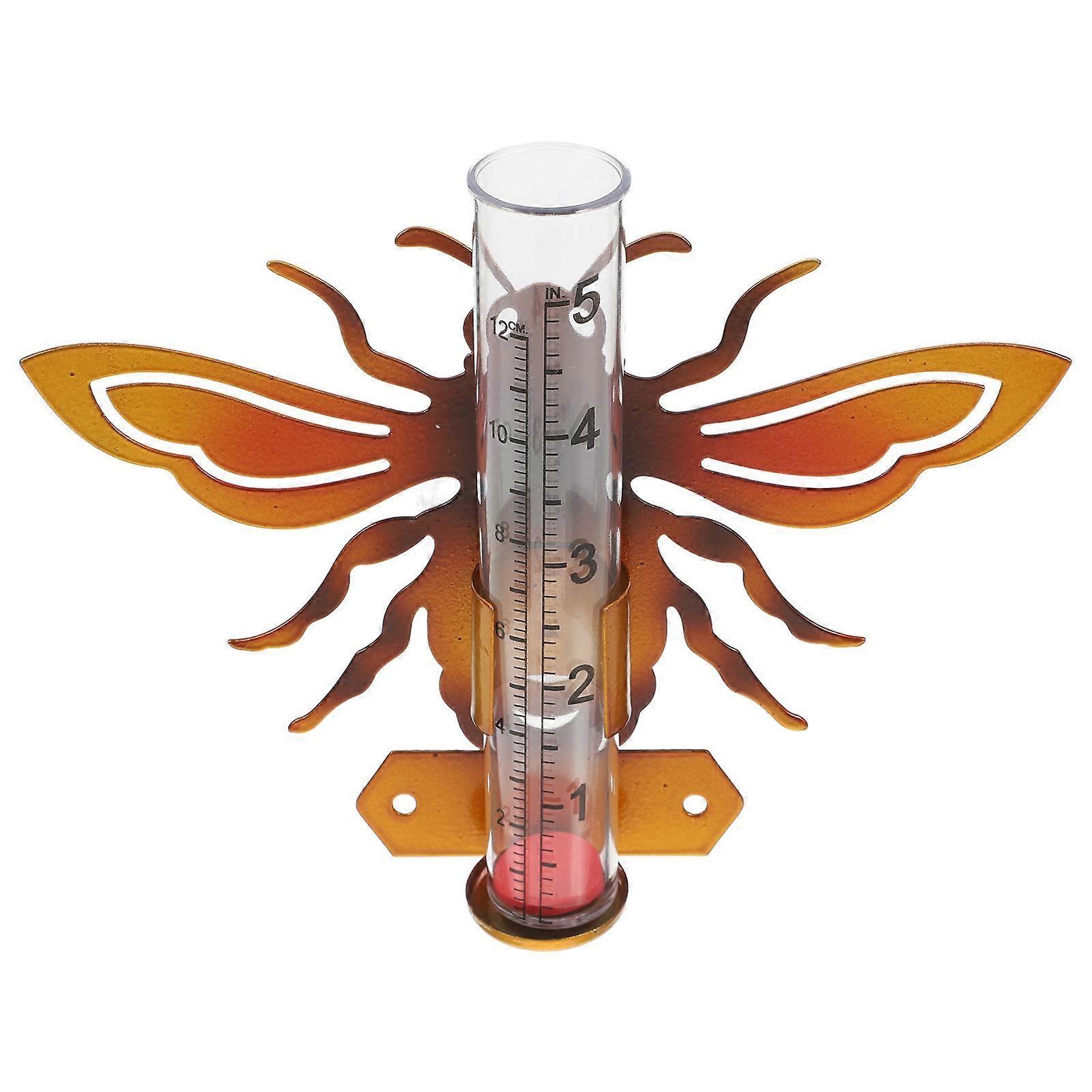 Weatherproof Rain Gauge with Replaceable Glass Tube for Consistent and Precise Readings