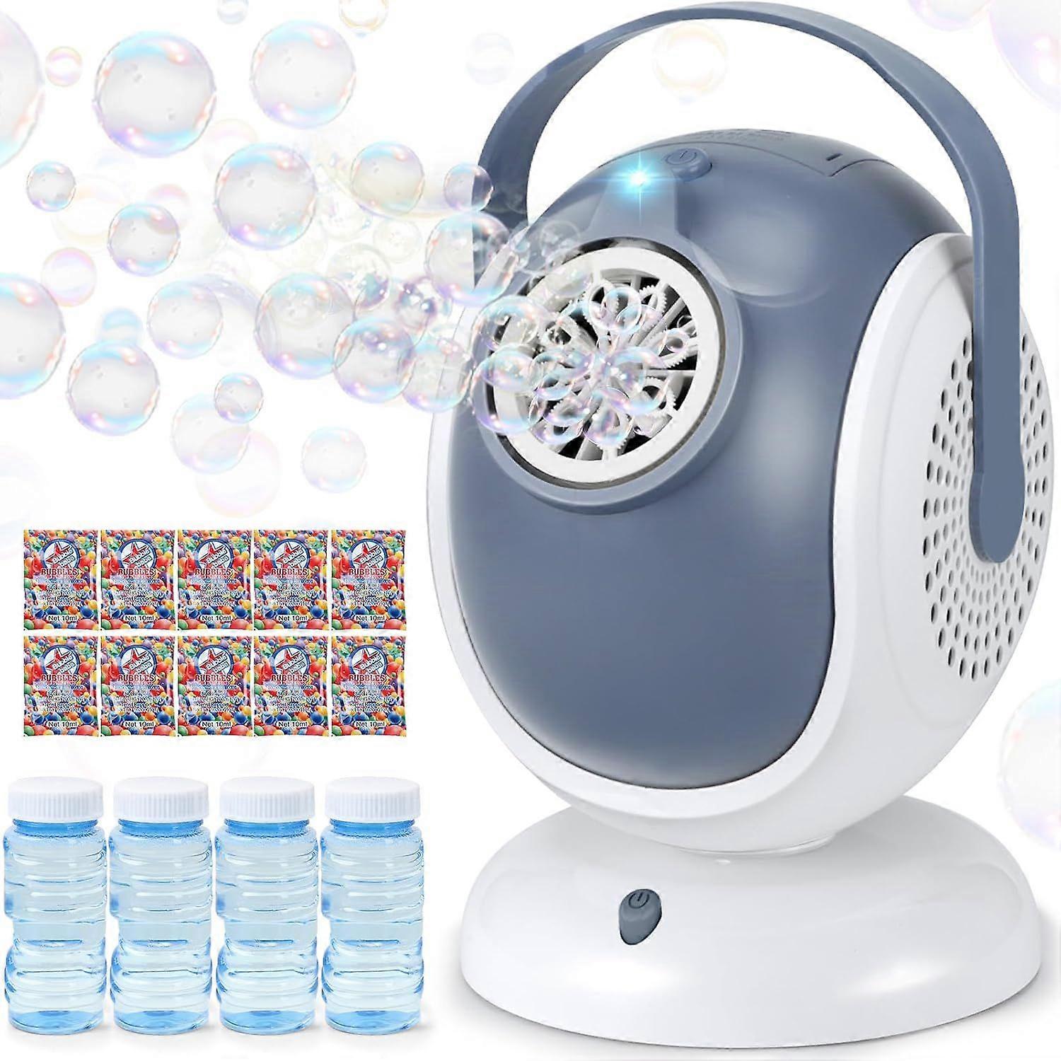 Bubble Machine for Kids: Automatic Bubble Blower 60 360 Auto Rotatable Bubble