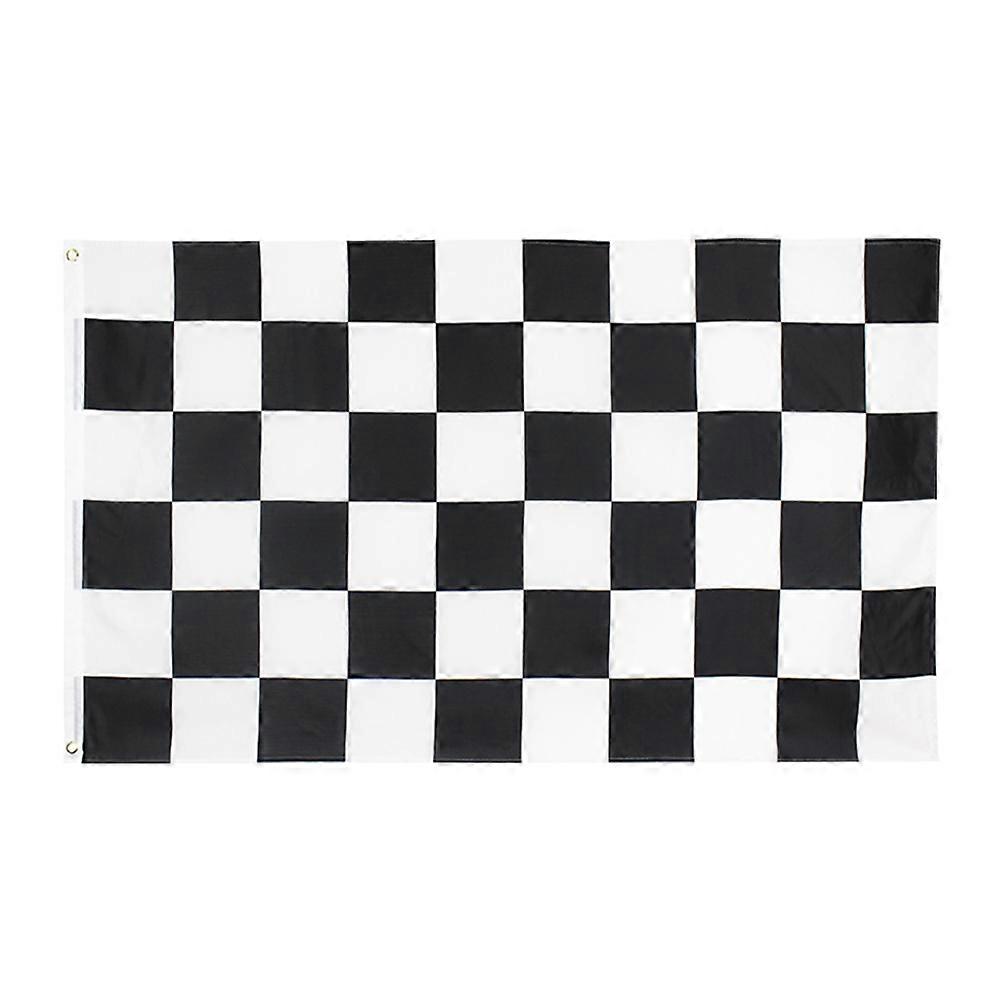 Racing Signal Flag Black White Grid Flag for Sports Use 1 Piece