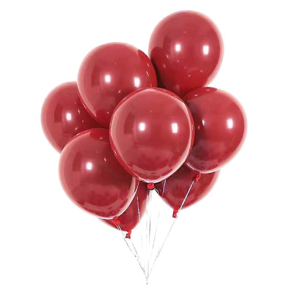 Wedding Decor Latex Balloons 12 Inches Garnet Red For Festivals Parties And Celebrations 50Pcs