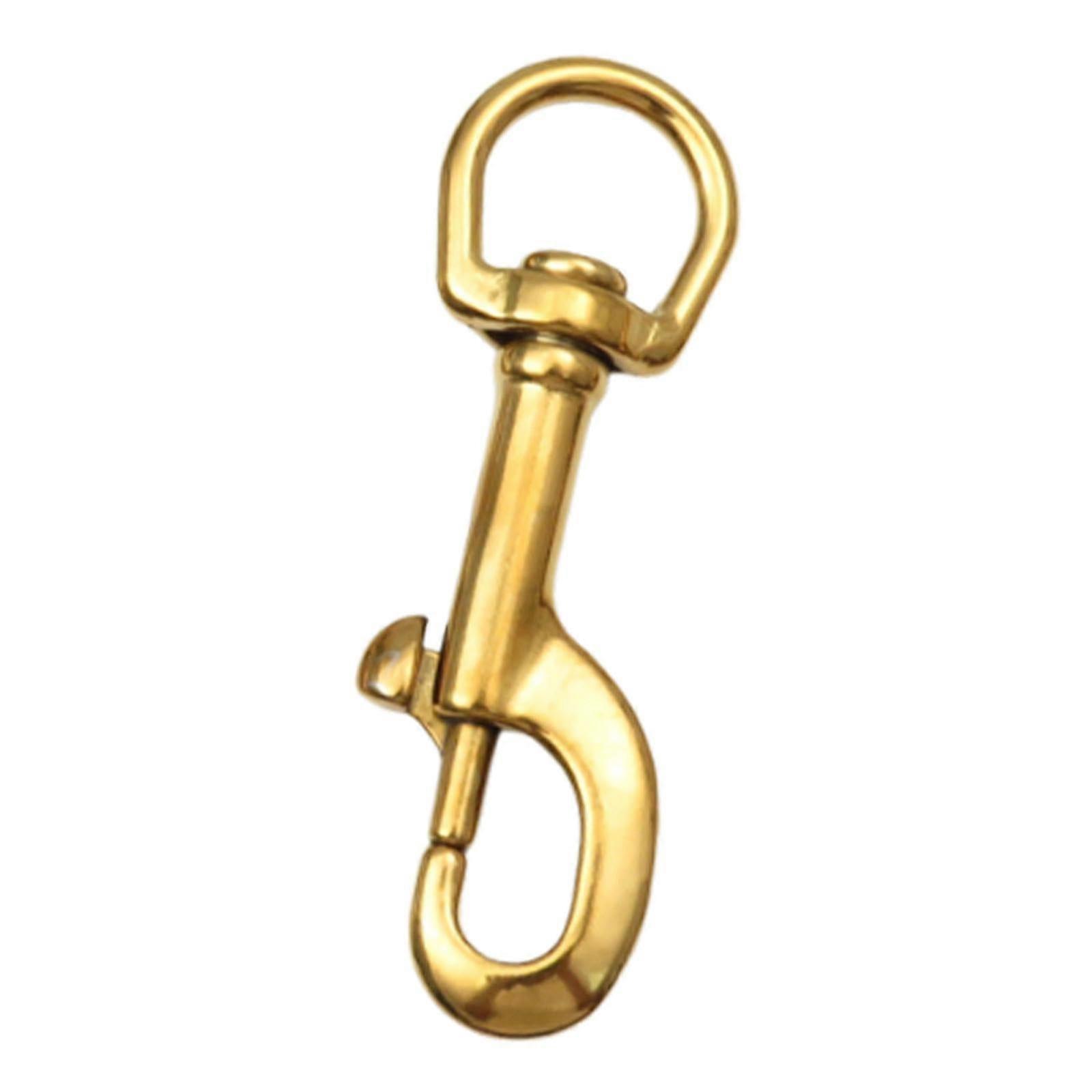 Carabiner with rotating eye made of 316 stainless steel, 90mm snap closure for diving and flag mounting