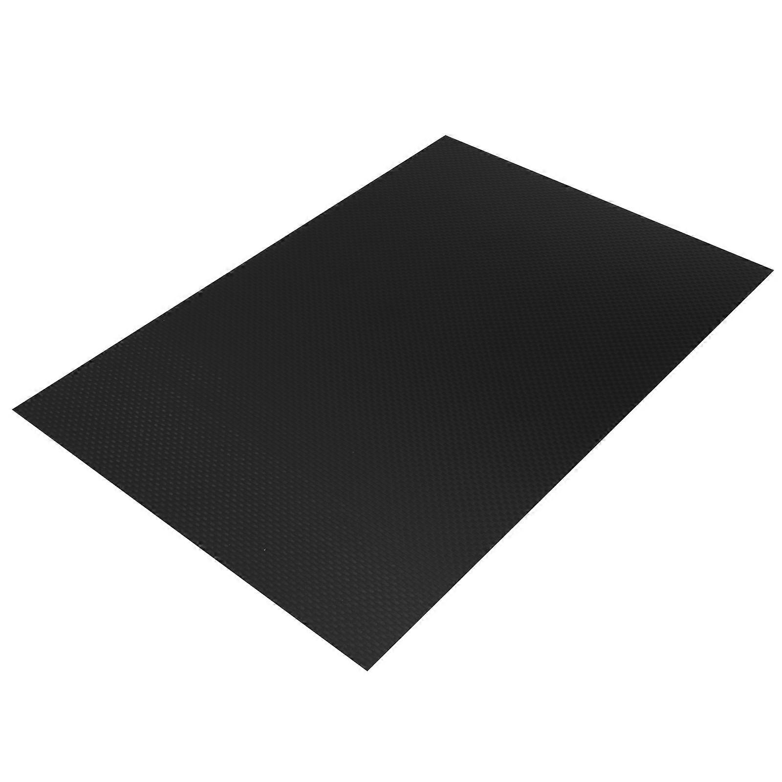 3K Carbon Fiber Laminate Sheet for DIY Drone Frame Black Plain Panel 1/5 Weight of Steel