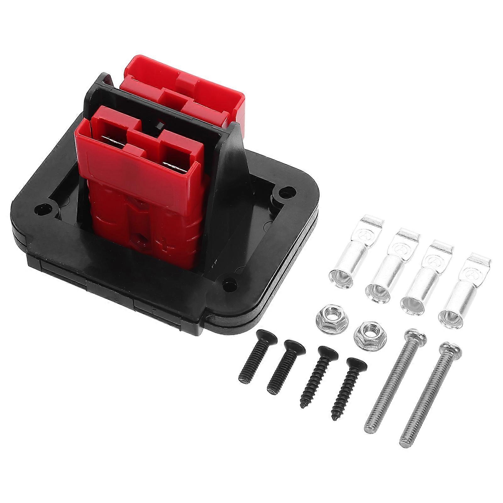 Energy Storage Connector Flush Battery Plate Professional Appearance Embedded Design Dust Protection 50a Quick Disconnect 1Set