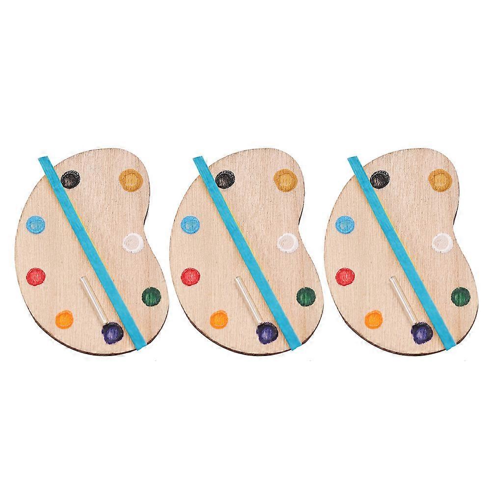 Miniature Tray Photography Prop Diy Projects Assorted Color Synthetic Material 3Pcs