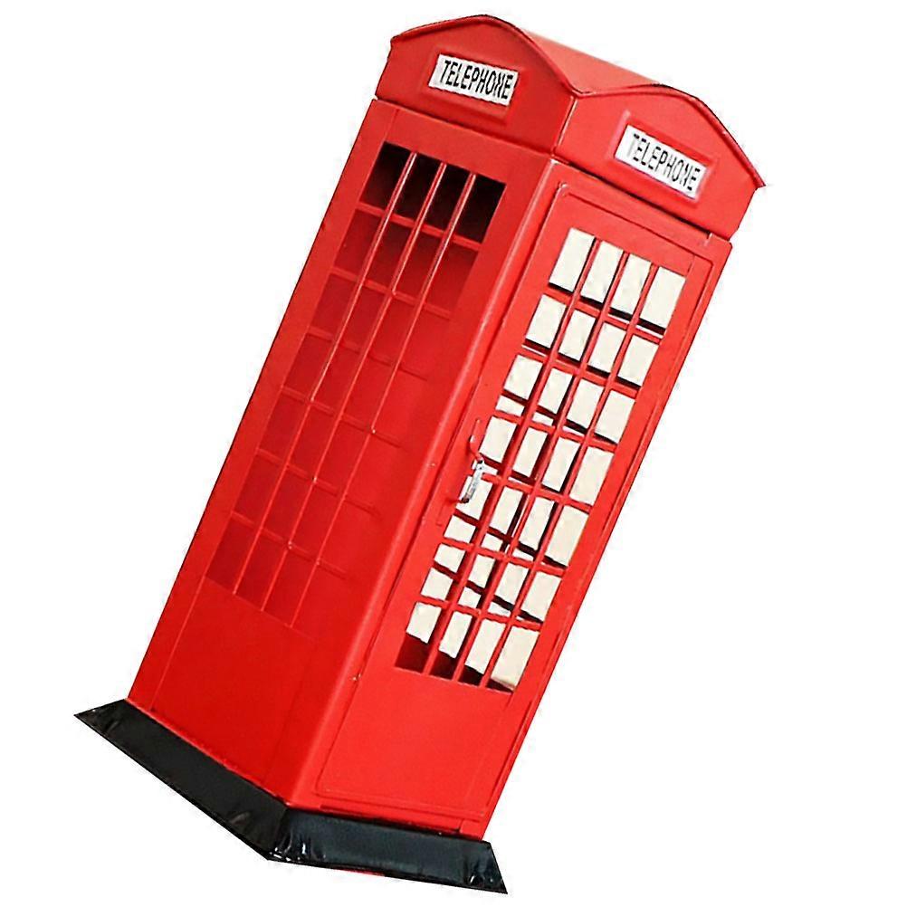 It looks like you're describing a product listing for a **retro style telephone booth shaped money jar or coin bank**. Here's a refined and
