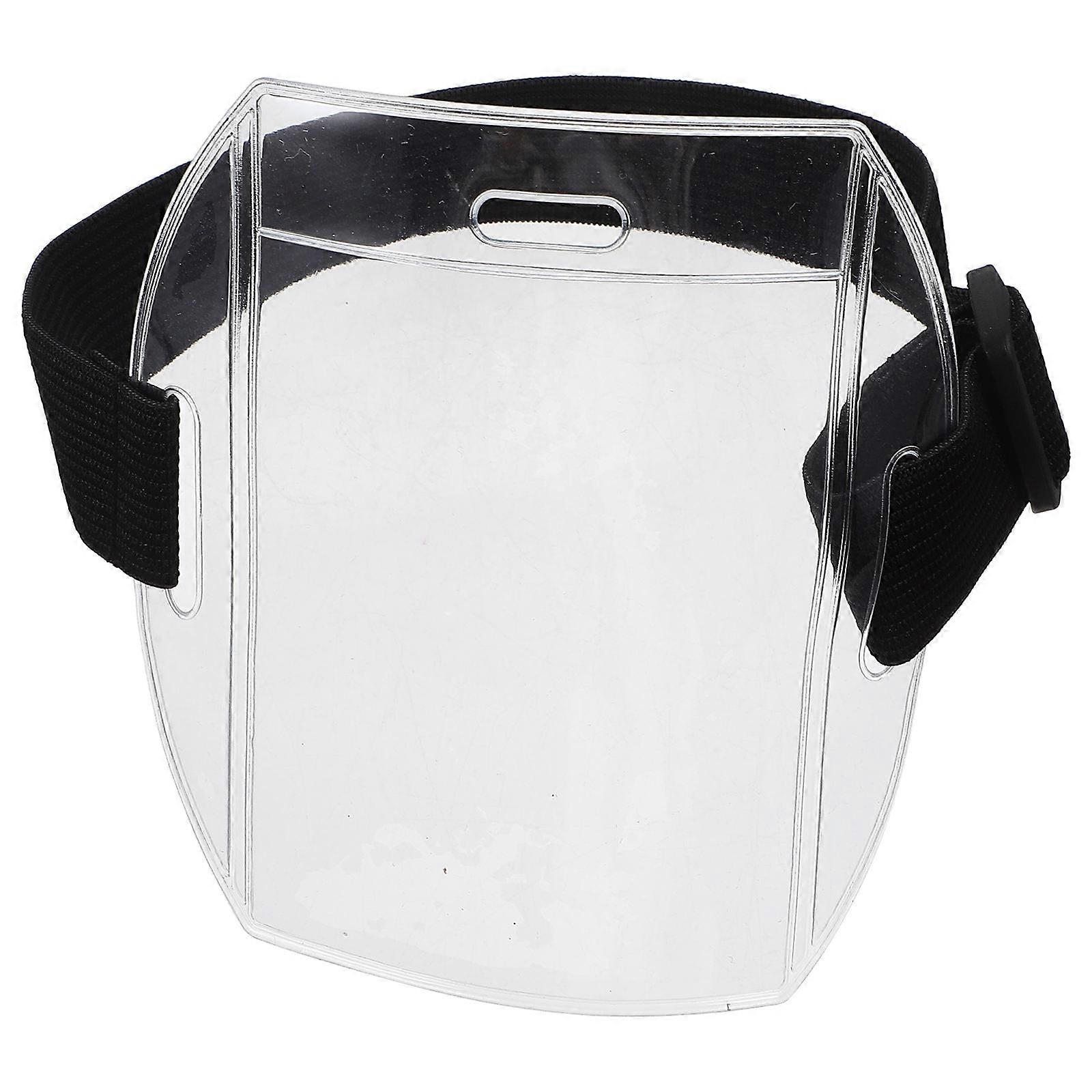 ID Protector Arm Badge Holders For Badges Factory Use Black 11x9cm Holds ID Cards 2Pcs