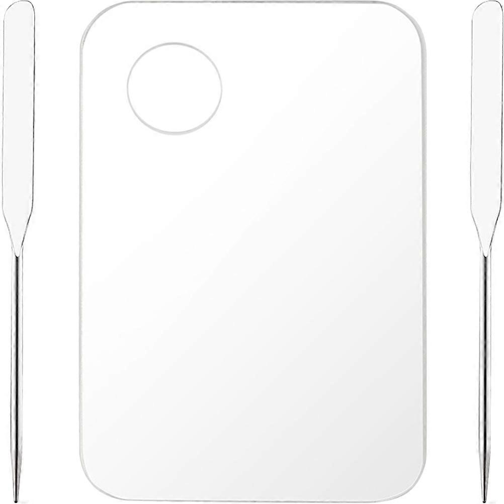 Color Mixing Board Professional Design For Salon Use 15x10cm Acrylic Makeup Tool 1 Set