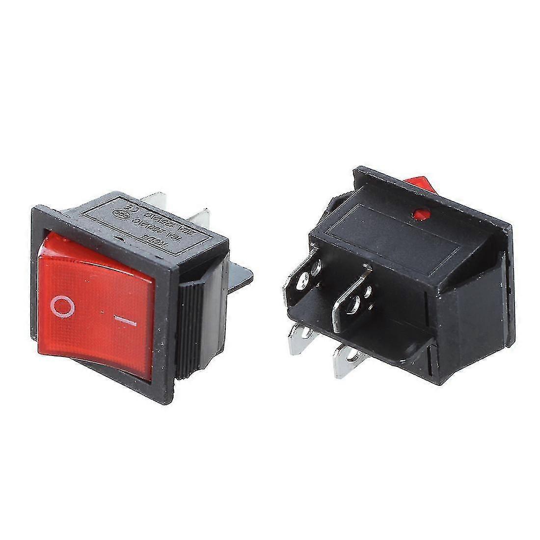 2 pezzi Kcd4 dpst on-off 4 pin er barca s 15a / 20a ac 250v / 125v