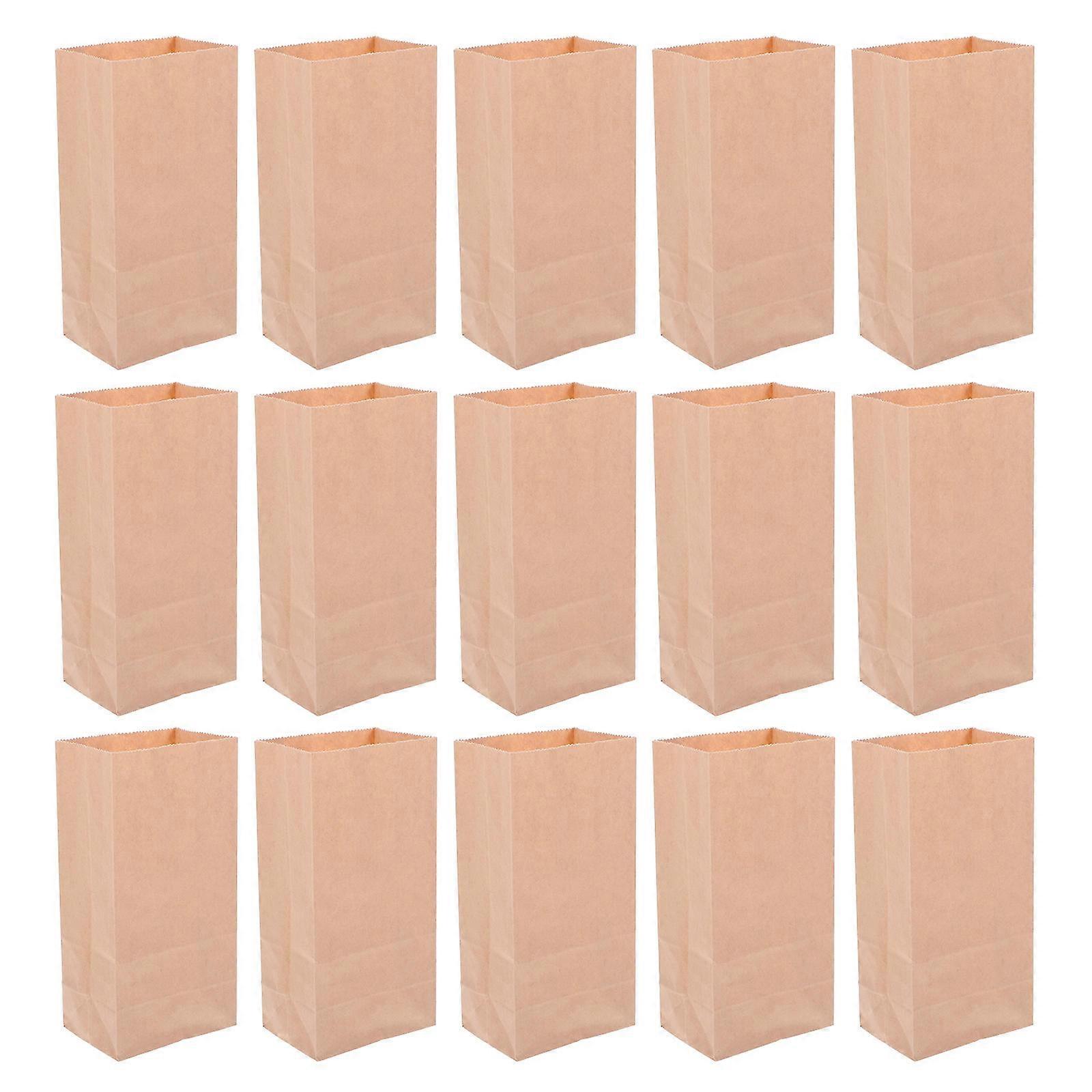 Kraft Paper Bags Small Rectangular Simple Design For Birthday Parties Party Favors Present Wrapping Candy Packing 50Pcs