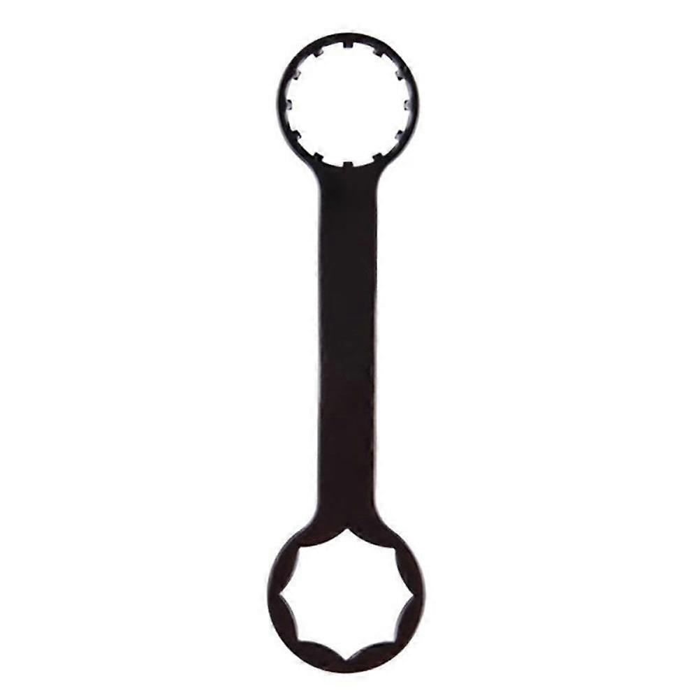 1pc Alloy Front Fork Spanner Double Head Wrench for Mountain Bike (Black)