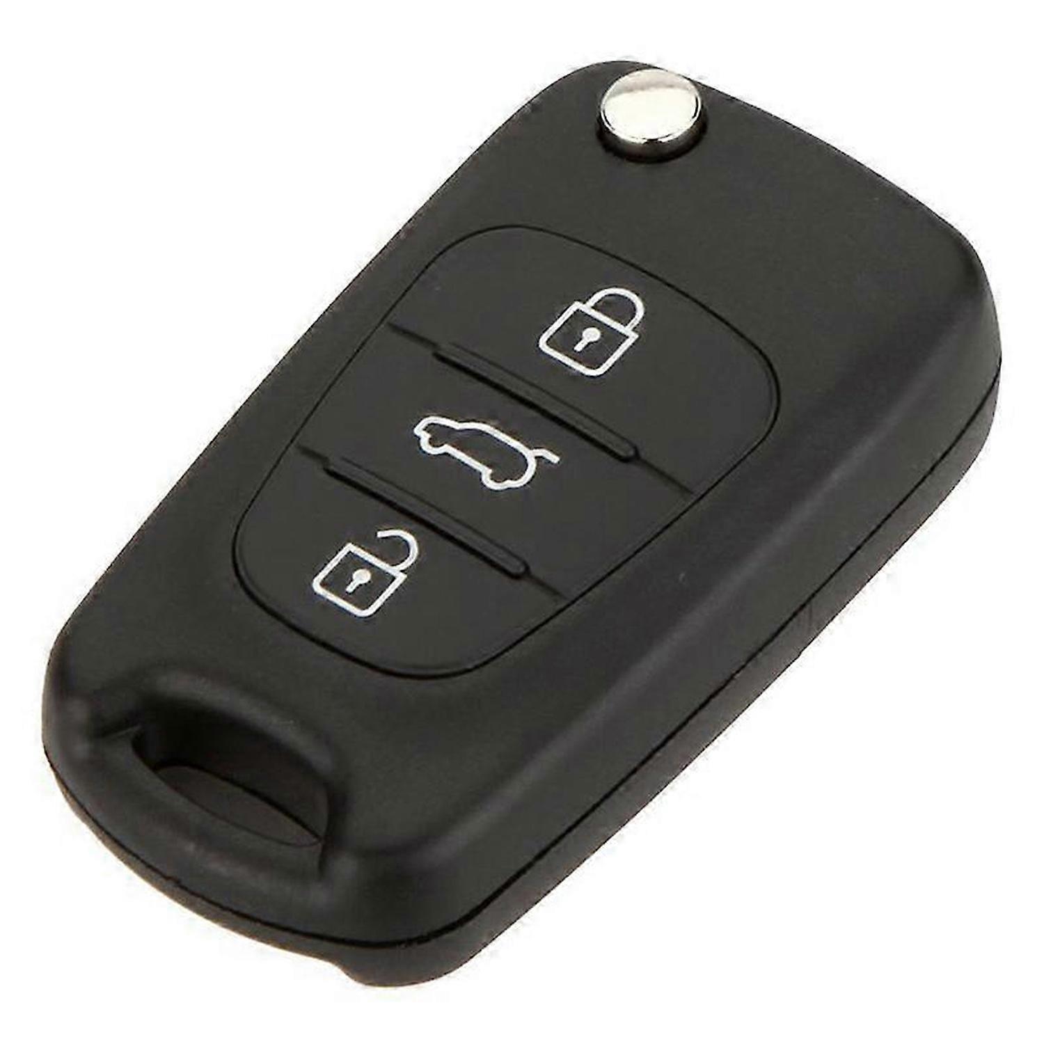 Replacement 3 Button Keyless Entry Remote Control Folding Flip Car Key Fob Shell Case Combo Compatib