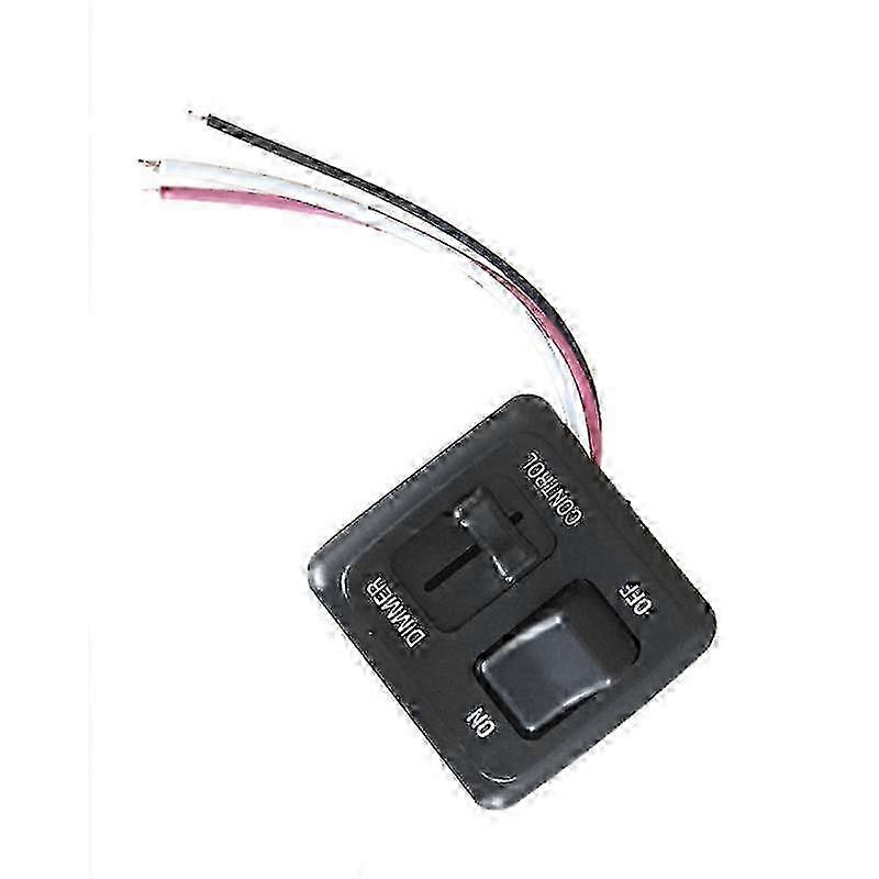 12 Volt DC Dimmer Switch compatible with LED, Halogen, Incandescent Bulbs - RV, Car, Truck, Marine and Strip Lighting