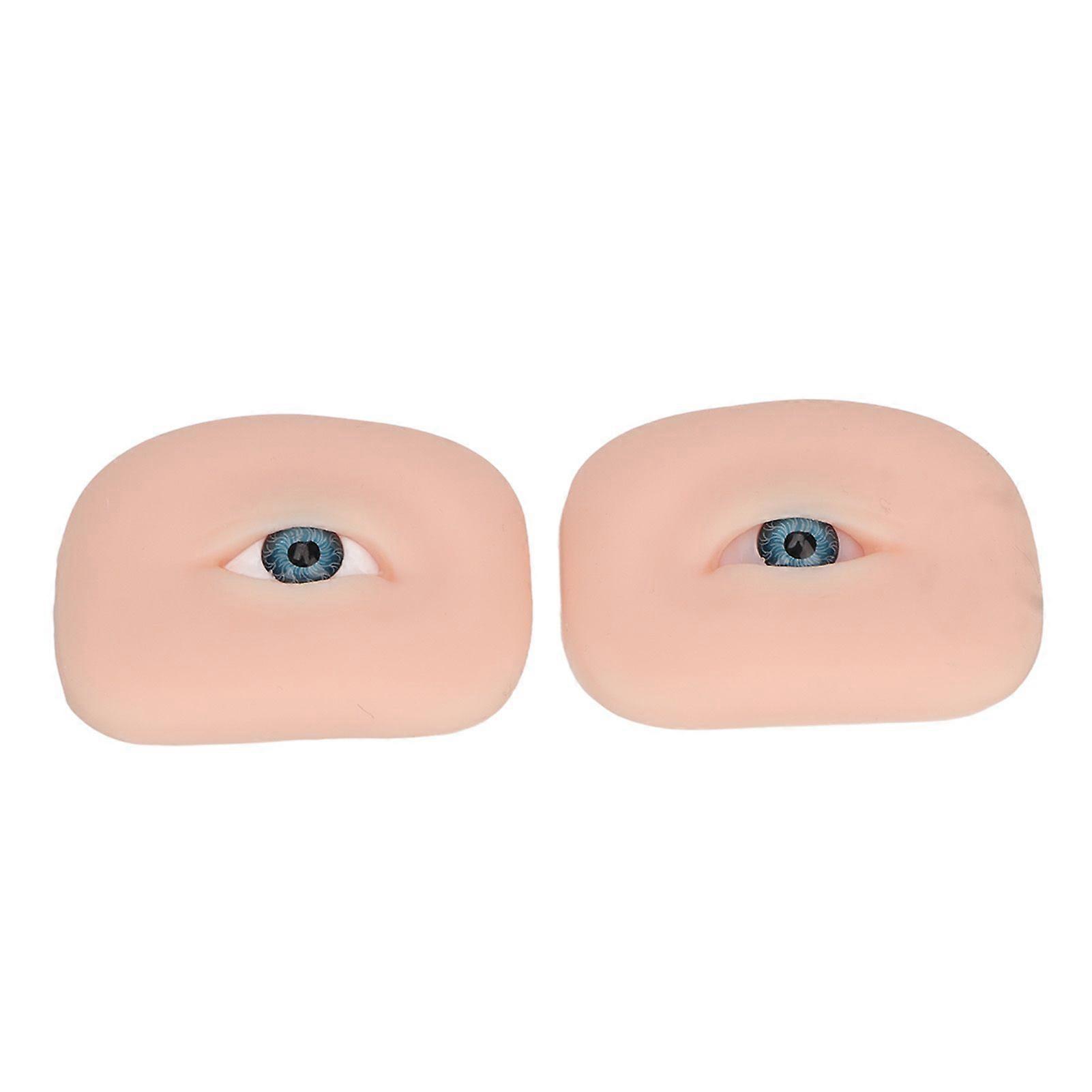 2025 Latest Model 1 Pair Soft Silicone Eye Model Flexible 5D for Practicing Pi...