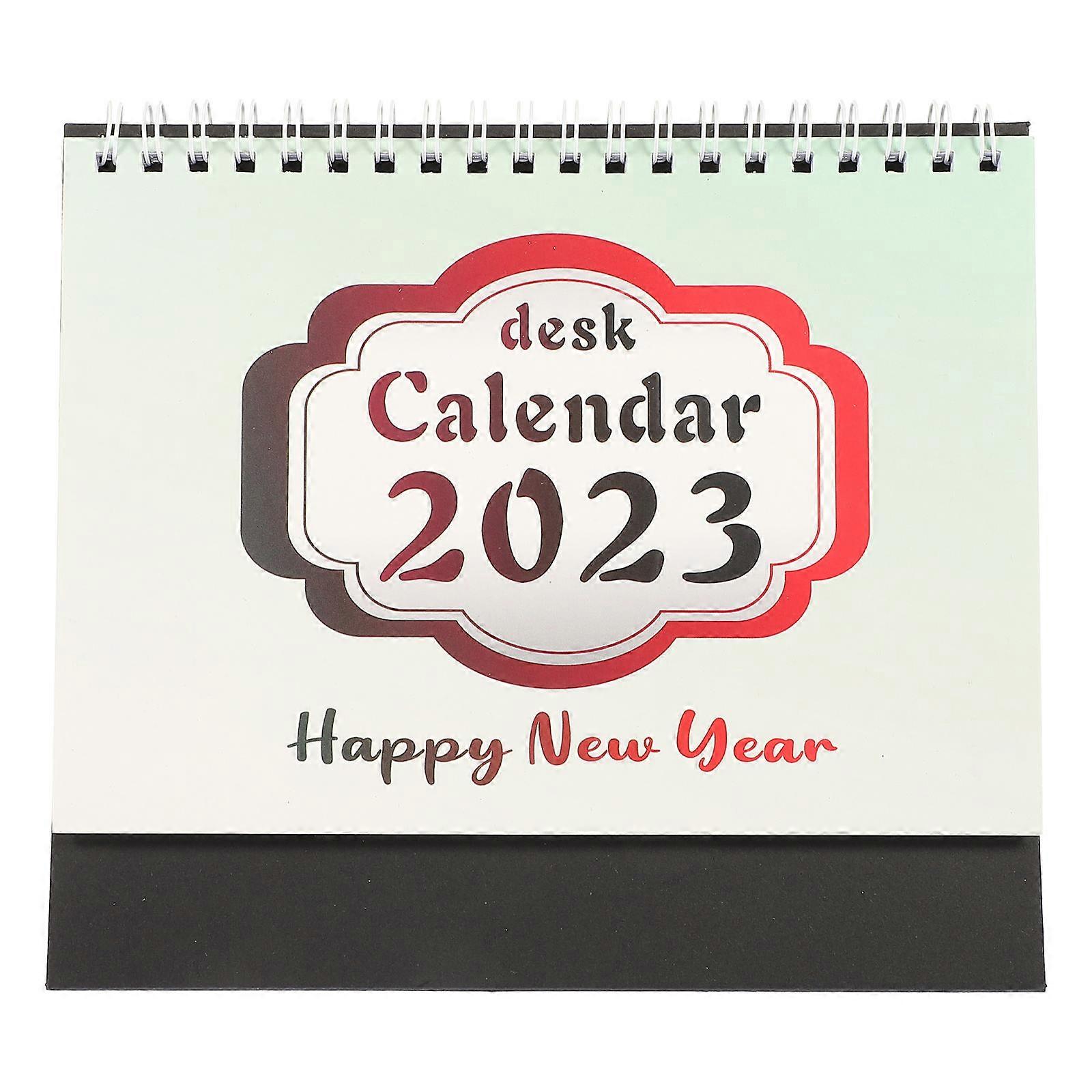 Desk Table Calendar Decorative Standing Calendar Office Use 17.7X15.8CM Reminder Tool 1Pcs