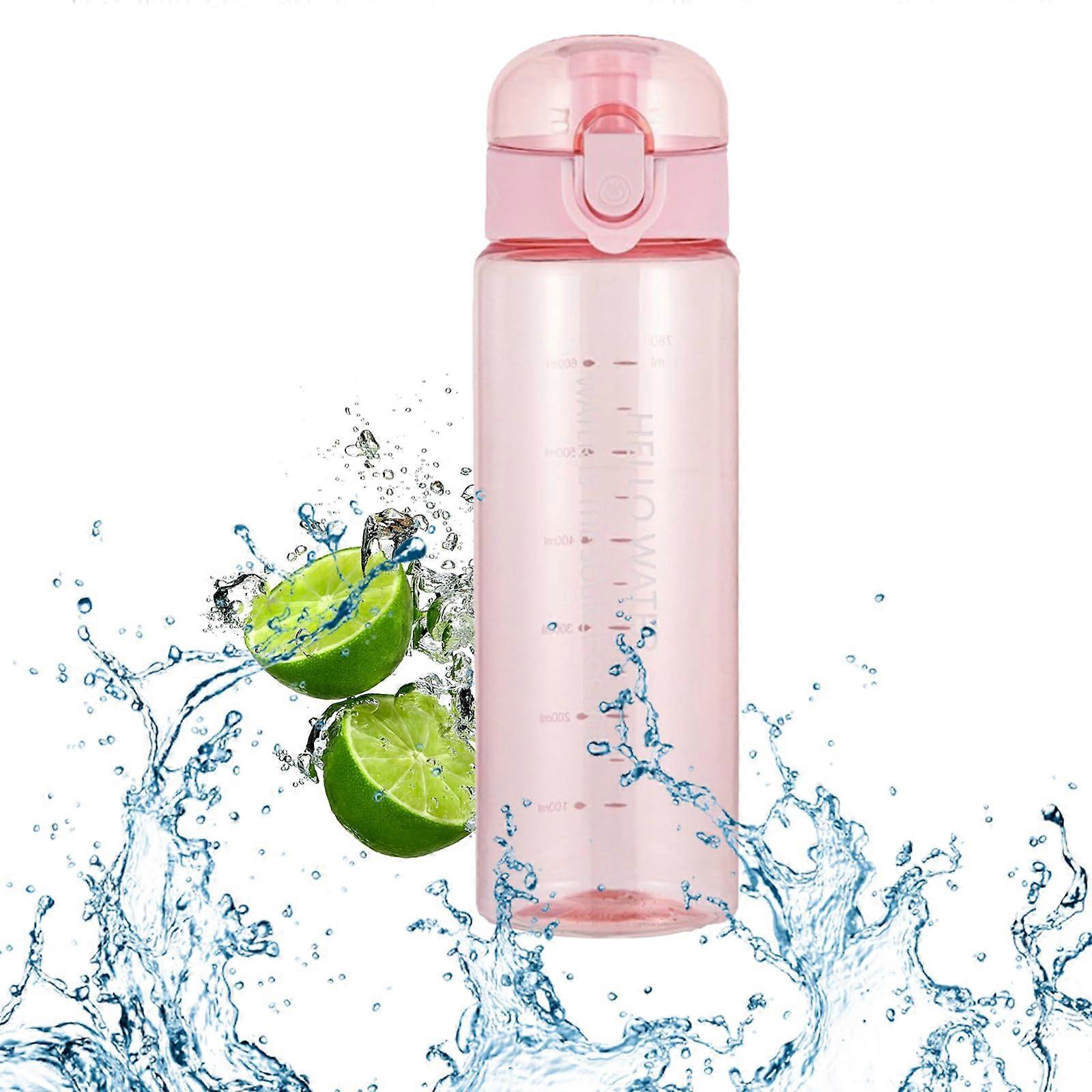 ウォーターボトル、780ミリリットル、漏れ防止スポーツボトル、スポーツボトル、スポーツボトル、スポーツウォーターボトル、大人、ジム用、学校、サイクリング、ピンク