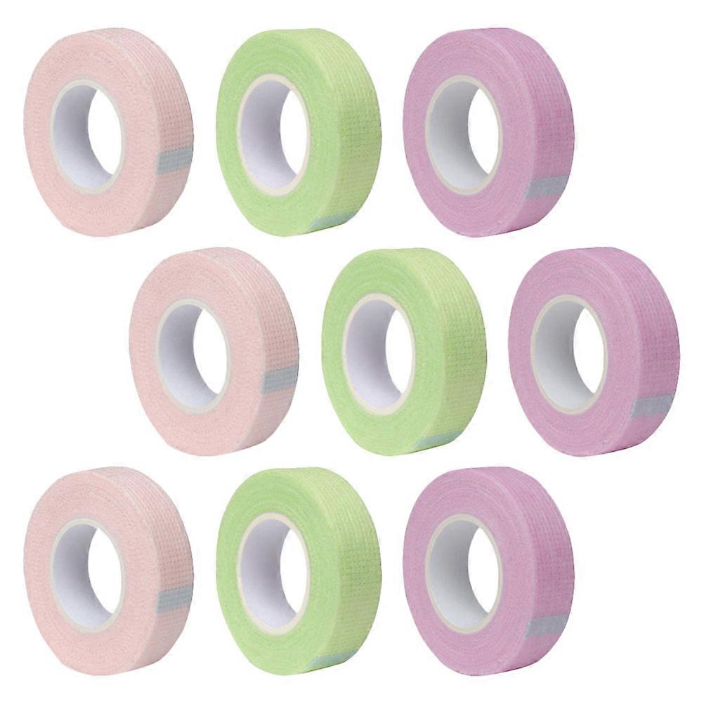 Grafting Tape Breathable Graft Eyelashes Tape Eyelash Extension Supplies Tape Down Lower Lashes 10x1.25cm Purple 9 Rolls