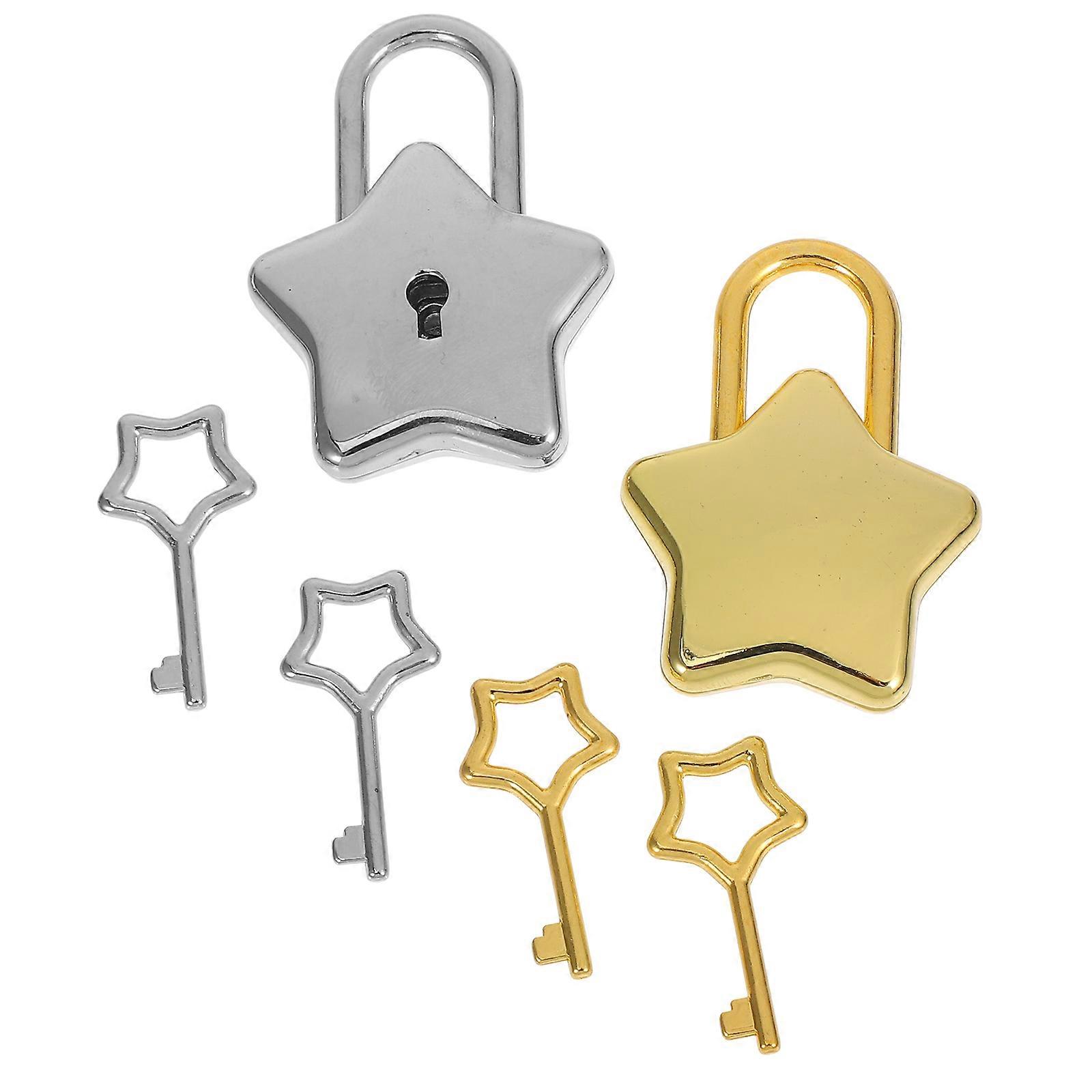 Hier ist eine ausgefeilte und ansprechende Produktbeschreibung für Ihre **2-teiligen sternförmigen kleinen Vorhängeschlösser**:
✨ ** 2 Stück sternförmige kleine Vorhängeschlösser - süß &