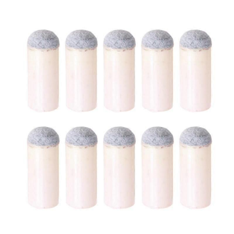 10 Pcs Billiard Cue Tips Pool Stick Tips for Billiards Fan Entertainment