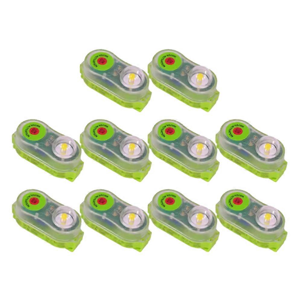 10 Pcs Life Jacket Light Emergency Underwater Activated Led High Beam Light Emergency Water Survival
