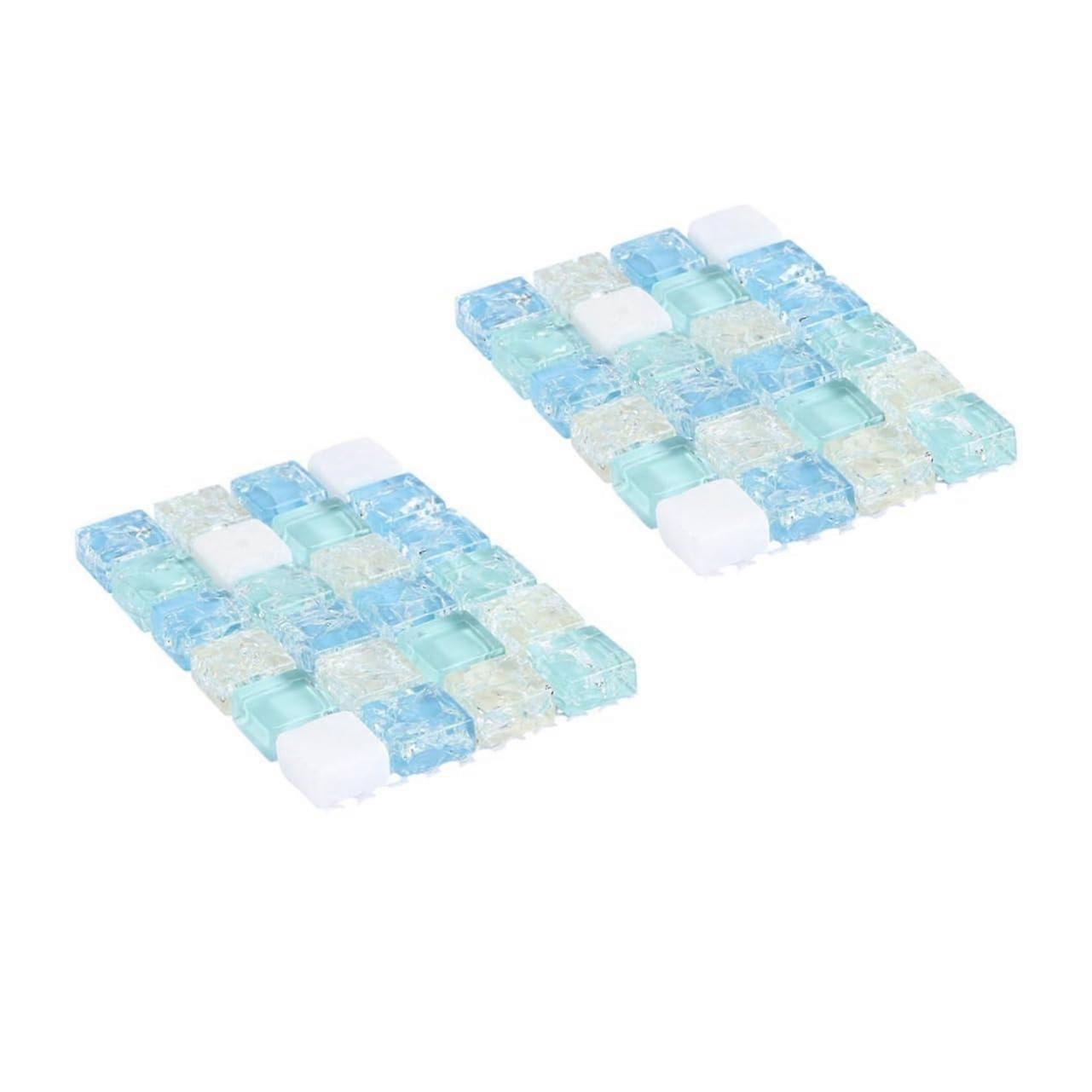 Cooling Mat for Pets, 2-Pack Bed Cooling Plate for Hamsters, Chinchillas, Guinea Pigs, Stylish and Durable Design