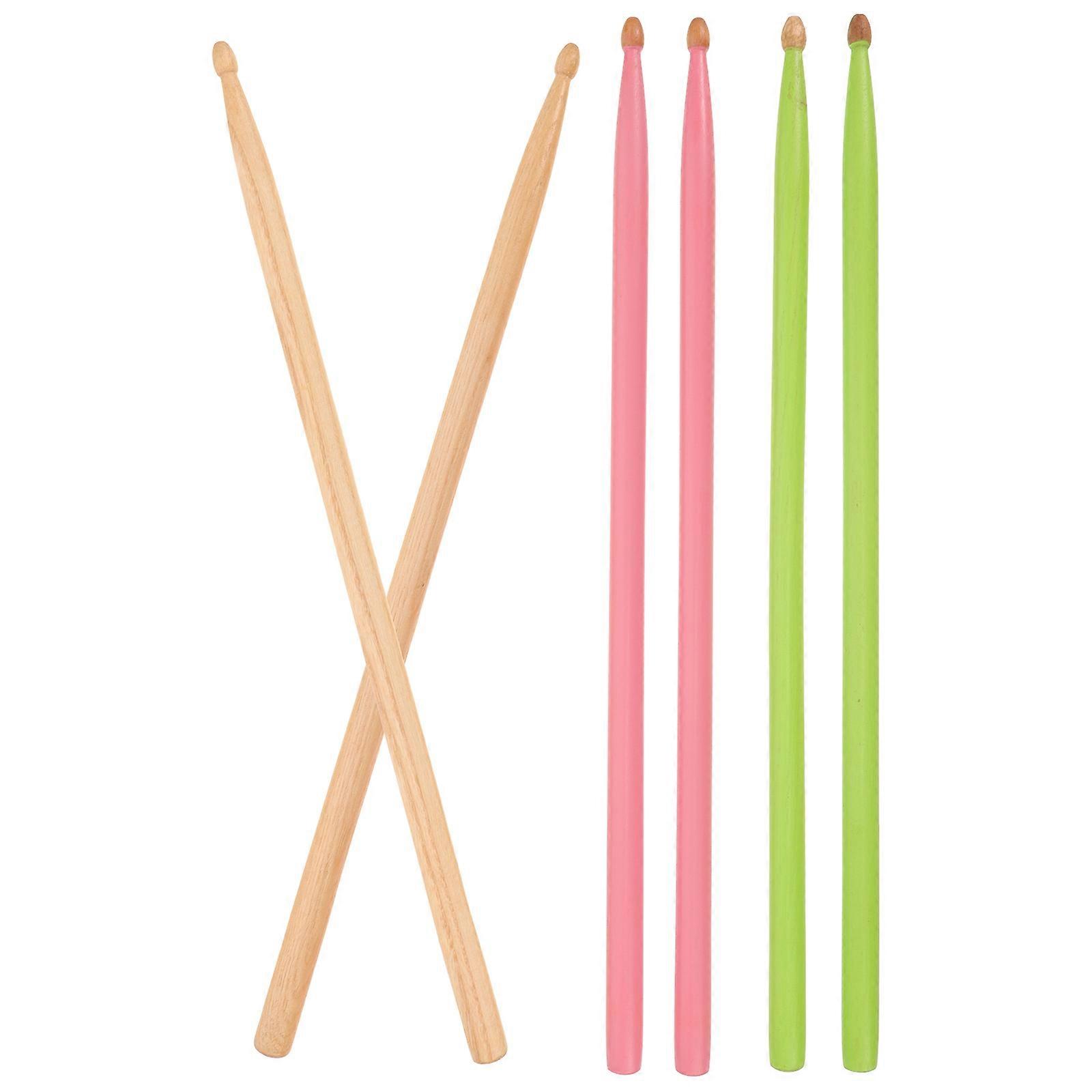 Drum Rods Sticks Practice Drum Sticks Walnut Wood Material Jazz Drum Performance 3 Pairs