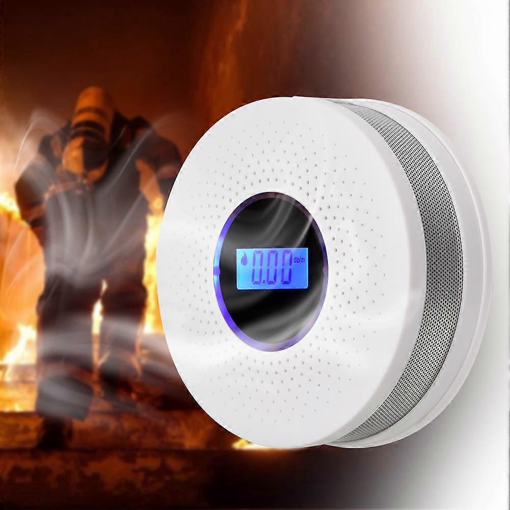 Carbon Monoxide Smoke Fire Detector Photoelectric Sensor Compound Security Alarm