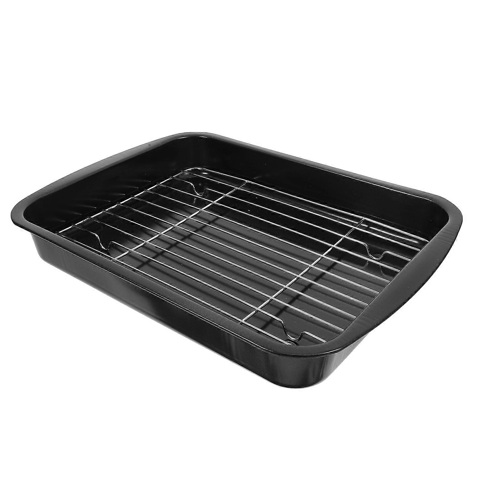 Rectangular Roasting Dish Metal Roasting Pan Hotel Use 32.50X24.00X4.50CM Baking 1Set