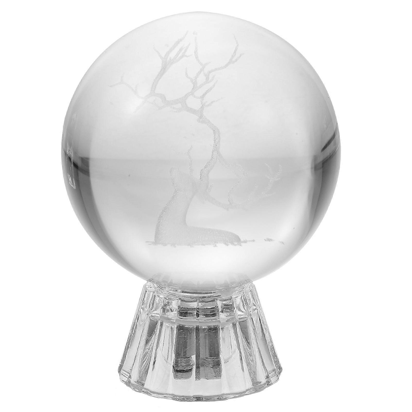 Drawing Tablet Crystal Ball Adornment Desktop Ornament Home Decoration 8X6X6CM 1Set