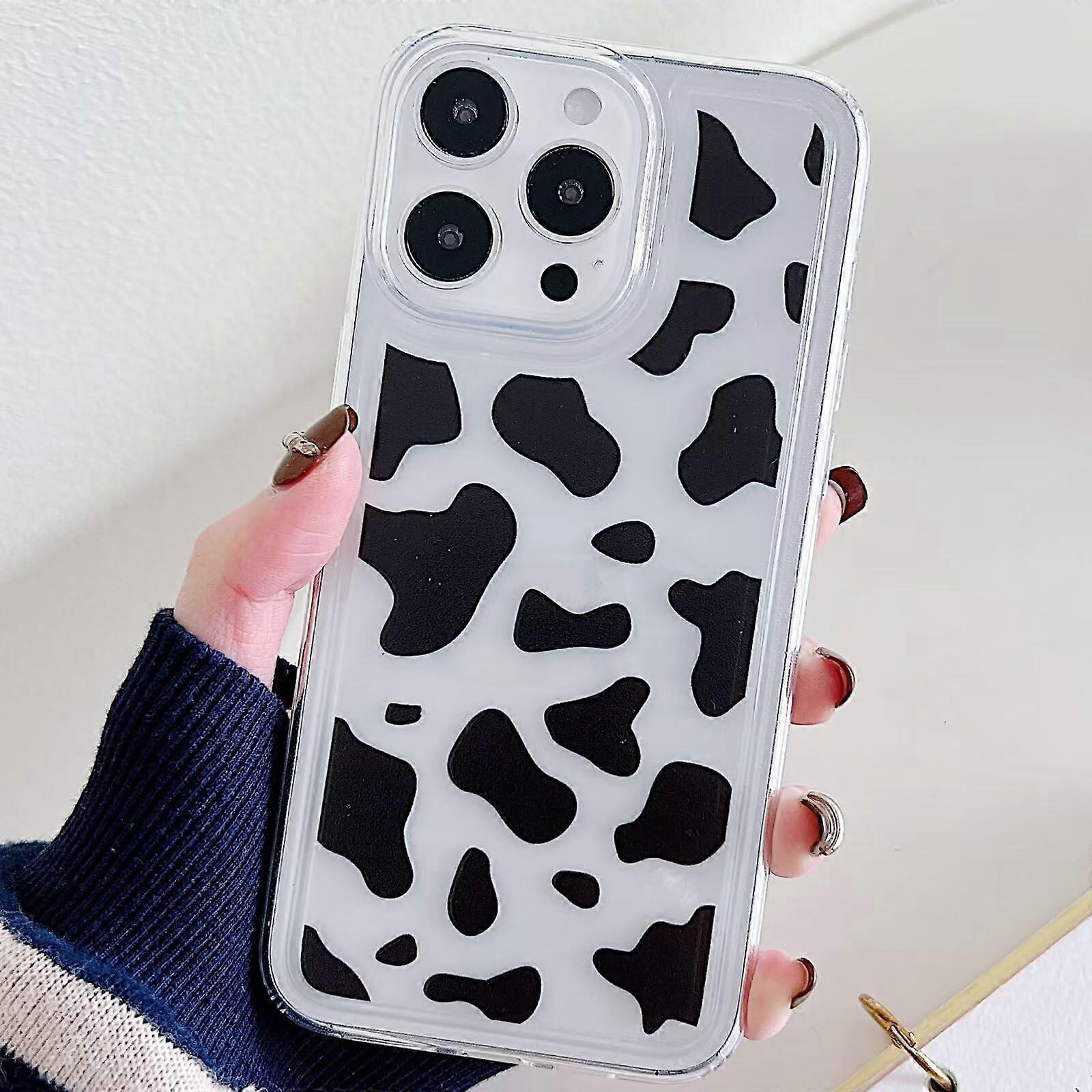 Nadoli Transparent Silicone Case for iPhone 13 Pro, Clear, Lightweight, Thin, Soft, Shockproof with Leopard Design
