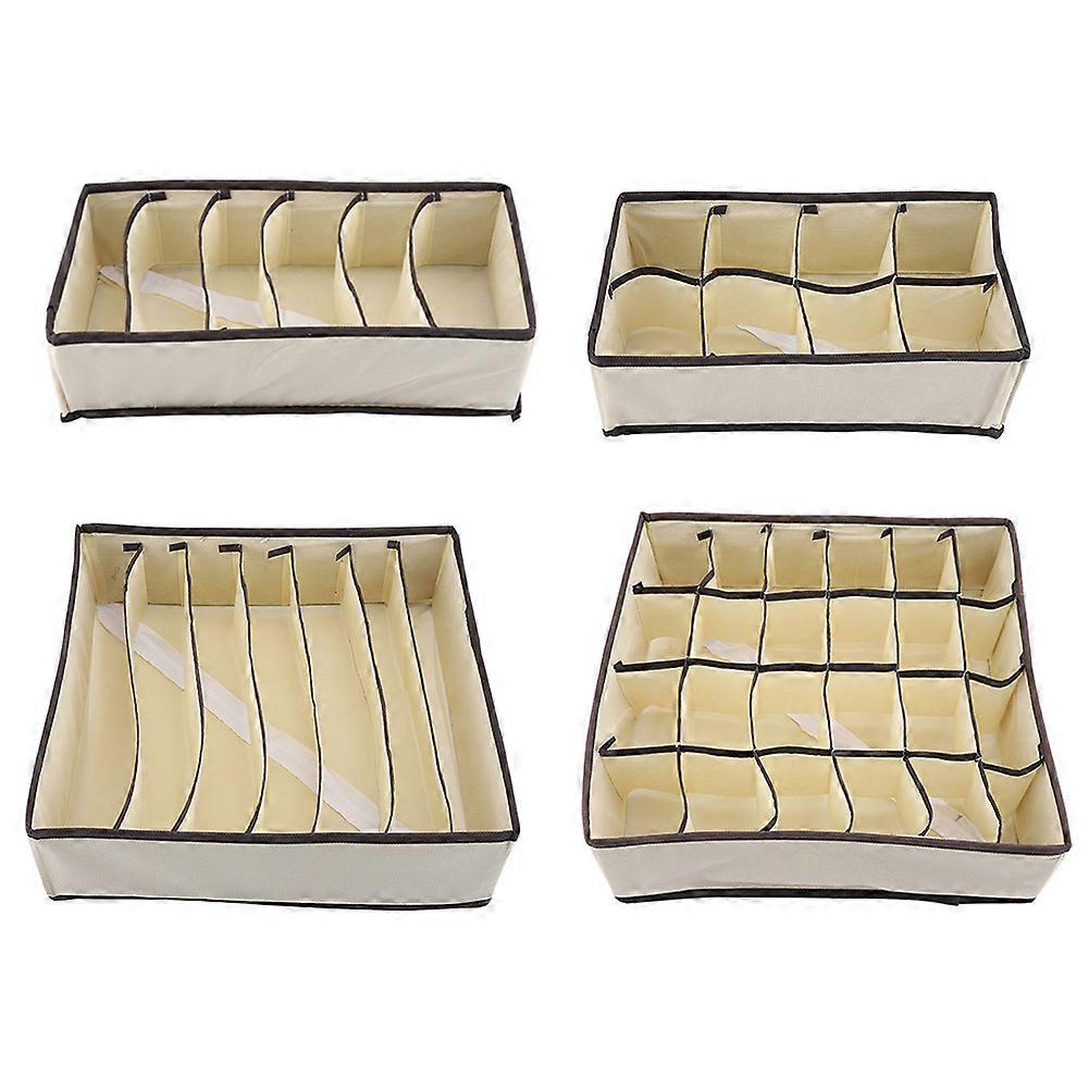 Portable Foldable Durable Divider Storage Box Case Container for Bra Underwear So(Complete Set)