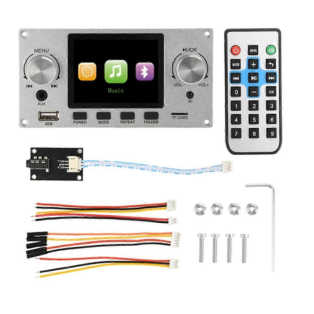 2.8 Inch TFT Color Screen Lossless Audio Decoding Board Module Amplifier Audio Player DC 4.5-5.0V Car FM Radio Module,A
