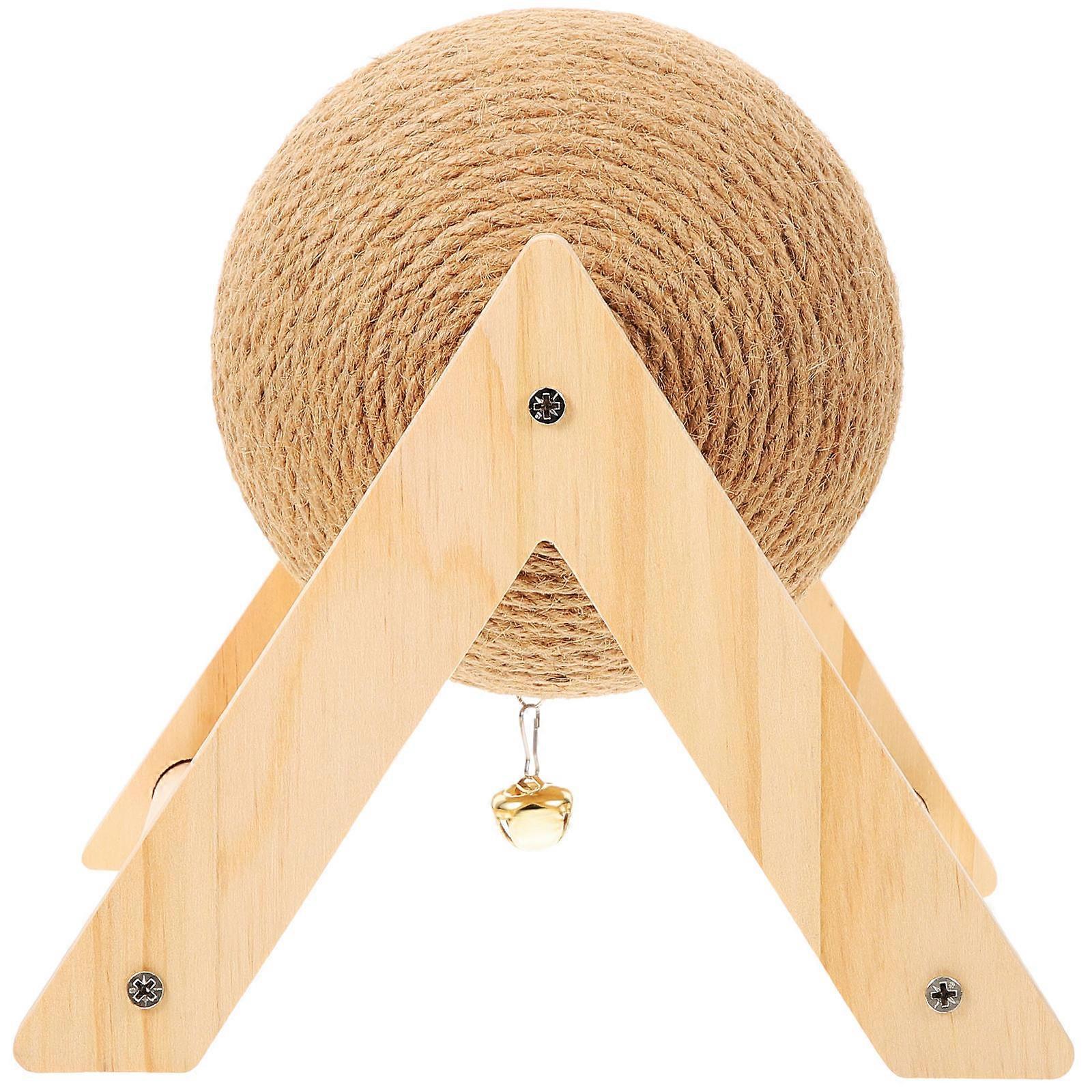 Durable Cat Scratching Globe Chew Toy for Cats & Rabbits Interactive Grinding Ball for Claw Health Lightweight & Stable Design for Indoor Use