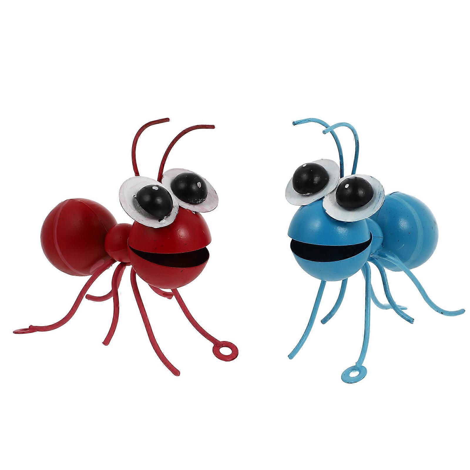 Ant Decorations Metal Ant Wall Decor Simple Design For Homeowners Iron Crafts 11.5x4x10cm Decorative 2Pack