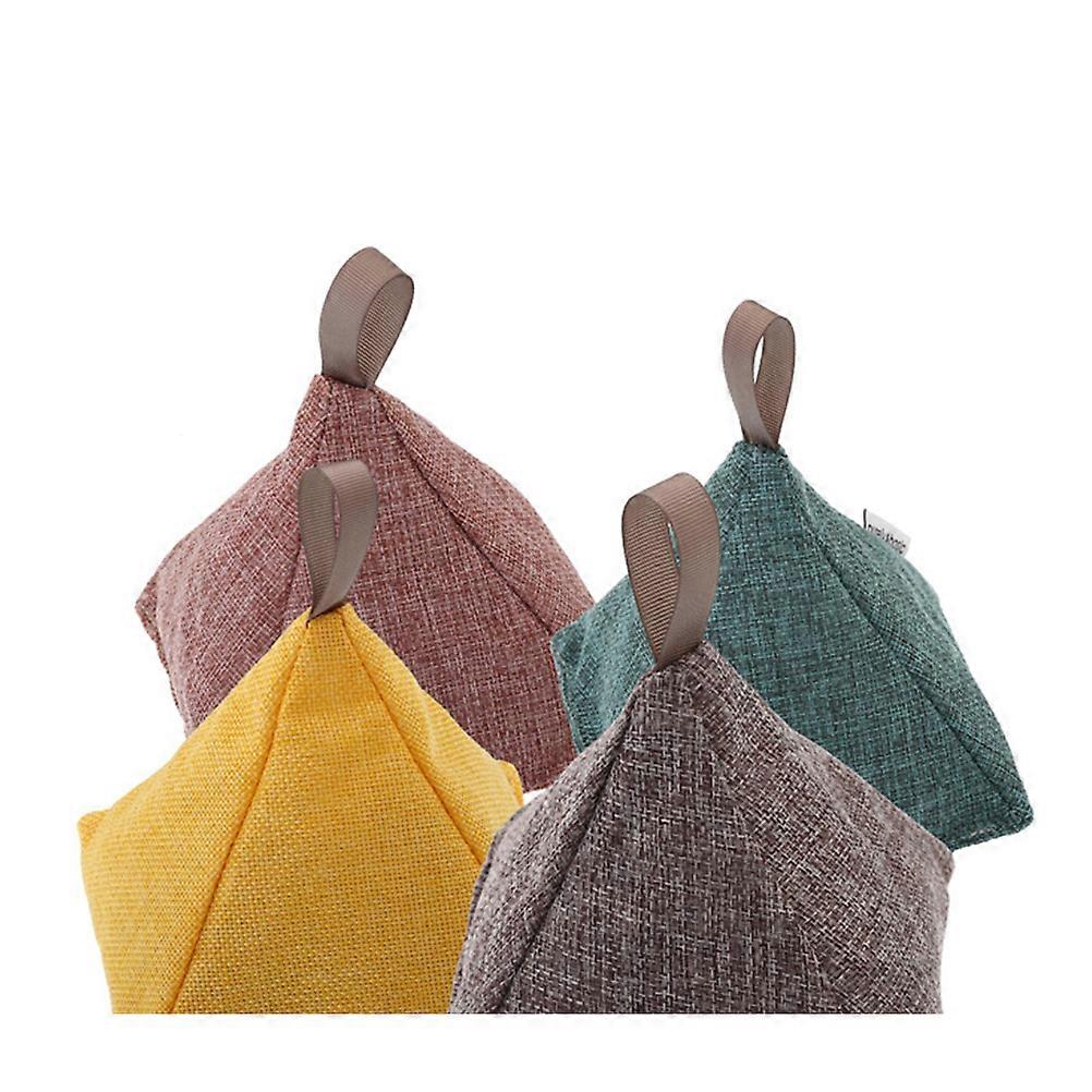 Activated Bamboo Charcoal Odor Absorber Pyramid Air Freshener for Home & Car – Deodorizer with Moisture Absorbing Burlap Pouch for Fresh Indoor Air