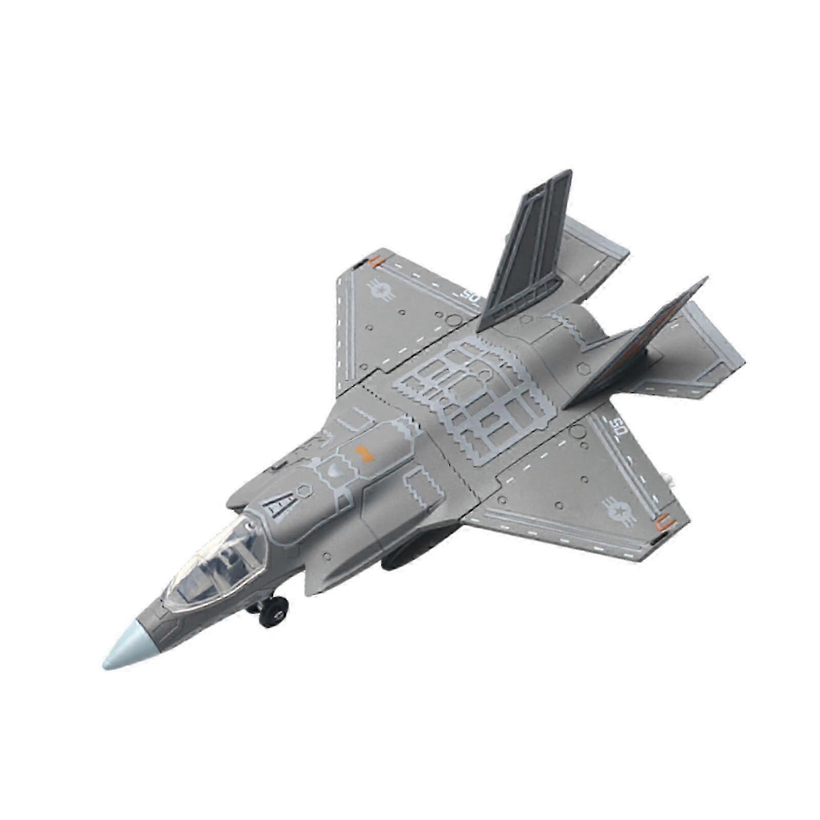 1/72 Scale Model Aircraft Toy Simulation Aviation Commemorative Aircraft Building Blocks Airplane Ornament for TV Cabinet, F35