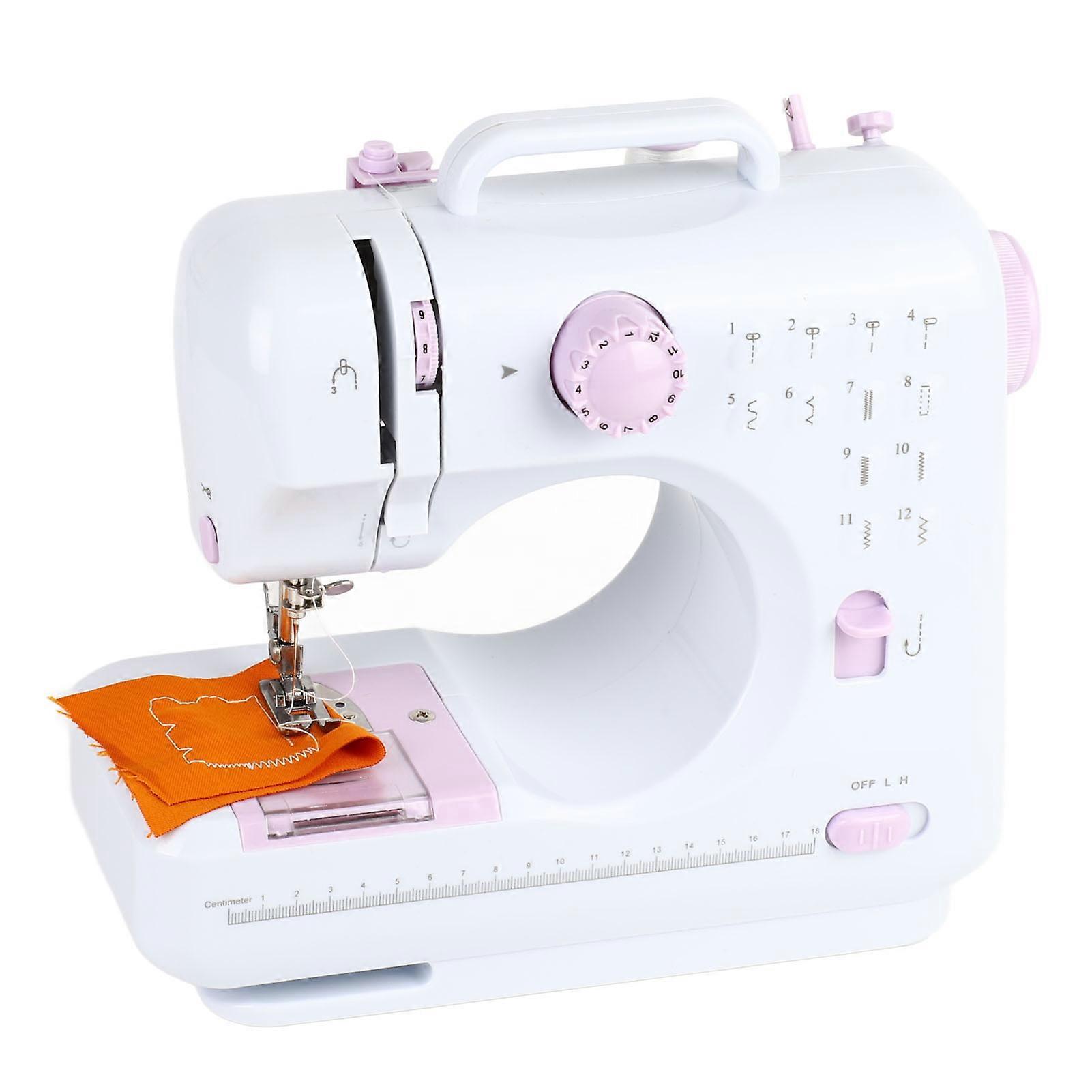 ماكينة خياطة منزلية متعددة الوظائف قابلة للتعديل 2 سرعة 12 غرز دواسة القدم ضوء LED مع 172 قطعة طقم خياطة مع ملحقات تخزين الجلود 