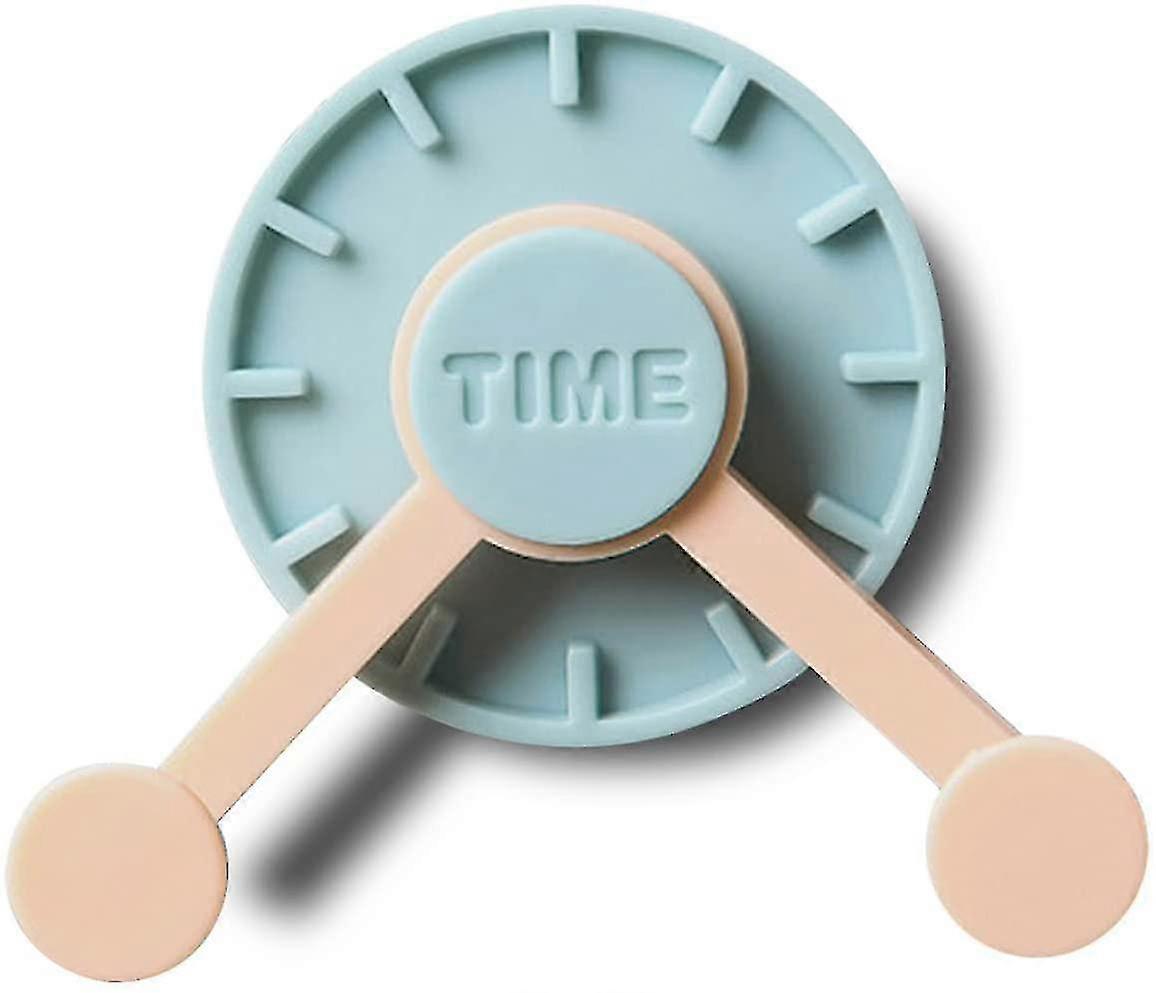 4pcs Creative Viscose Wall Hooks Seamless Kitchen Hooks Strong Rotating Adhesive Hooks (blue)