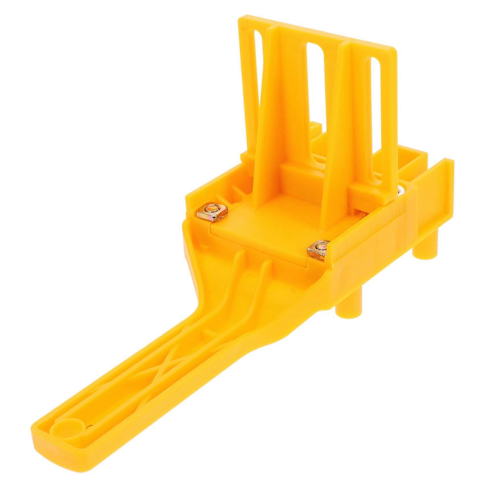 Hole Finder for Woodworking - Adjustable Hinge Ratchet Tool Kit with Centring Clamping Blocks, Dowel Keys, Yellow Zinc Alloy